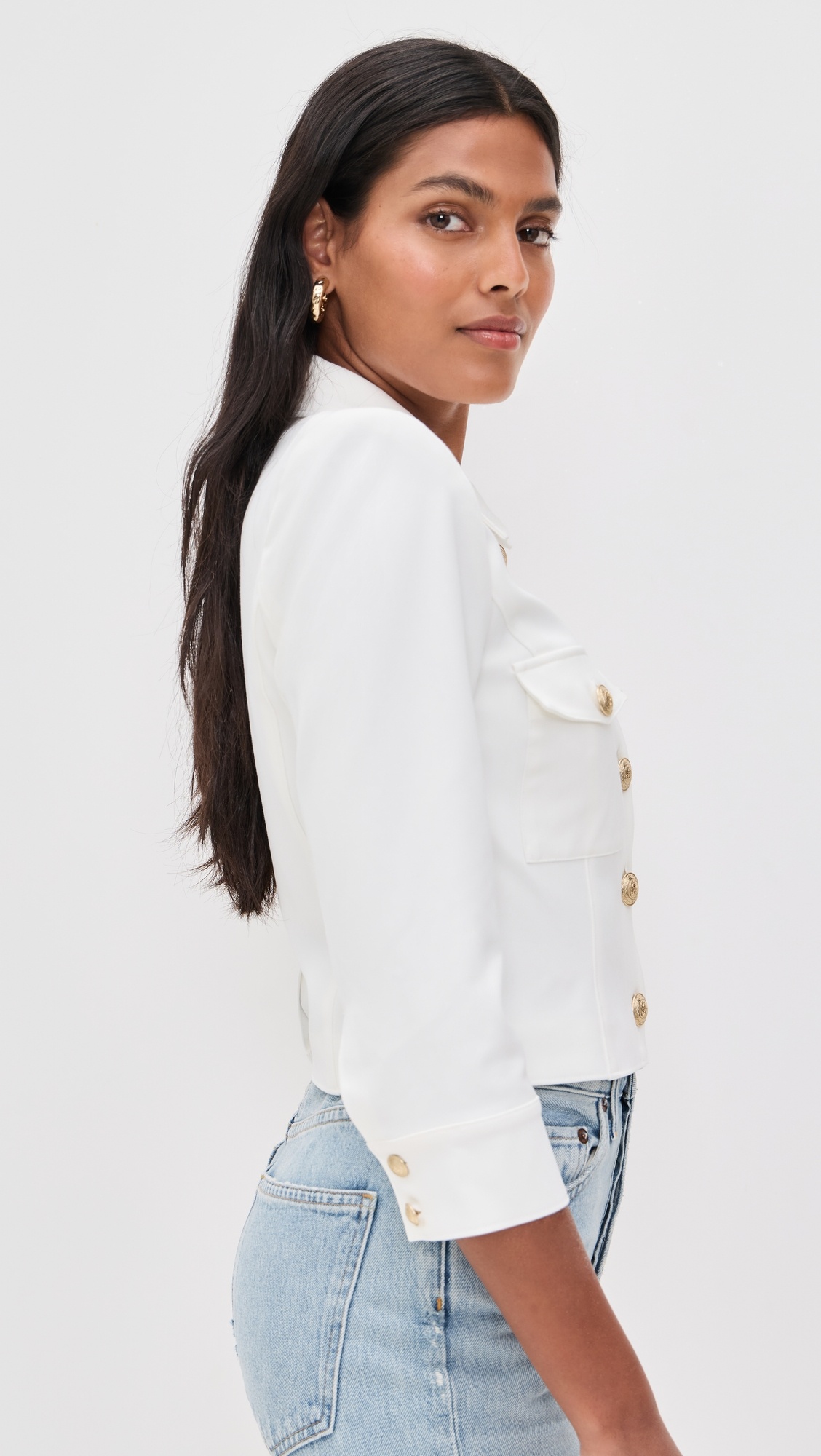 Kumi Cropped Fitted Jacket - 3