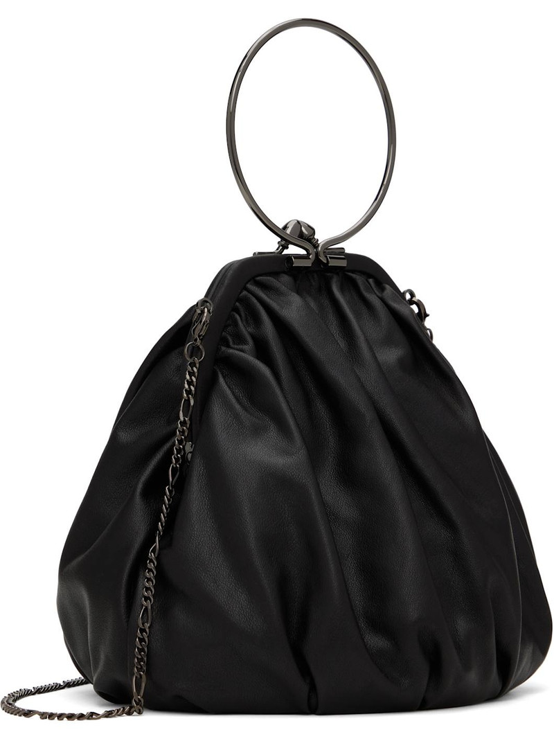 Black Clasp Drape Bag 3