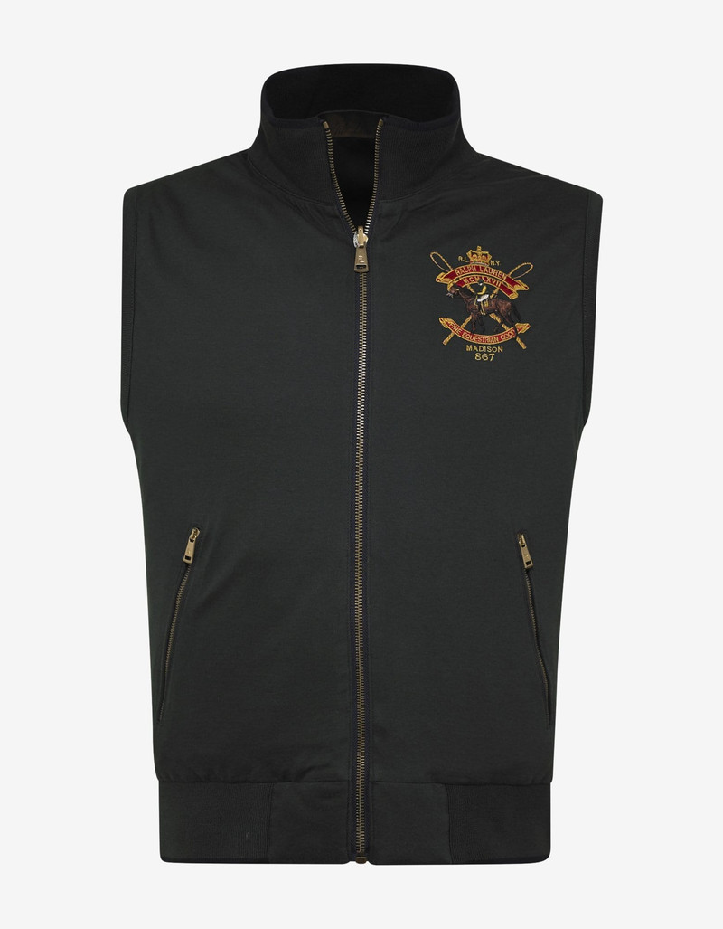Ralph Lauren Ralph Lauren Purple Label Navy Blue Reversible Hybrid Gilet outlook