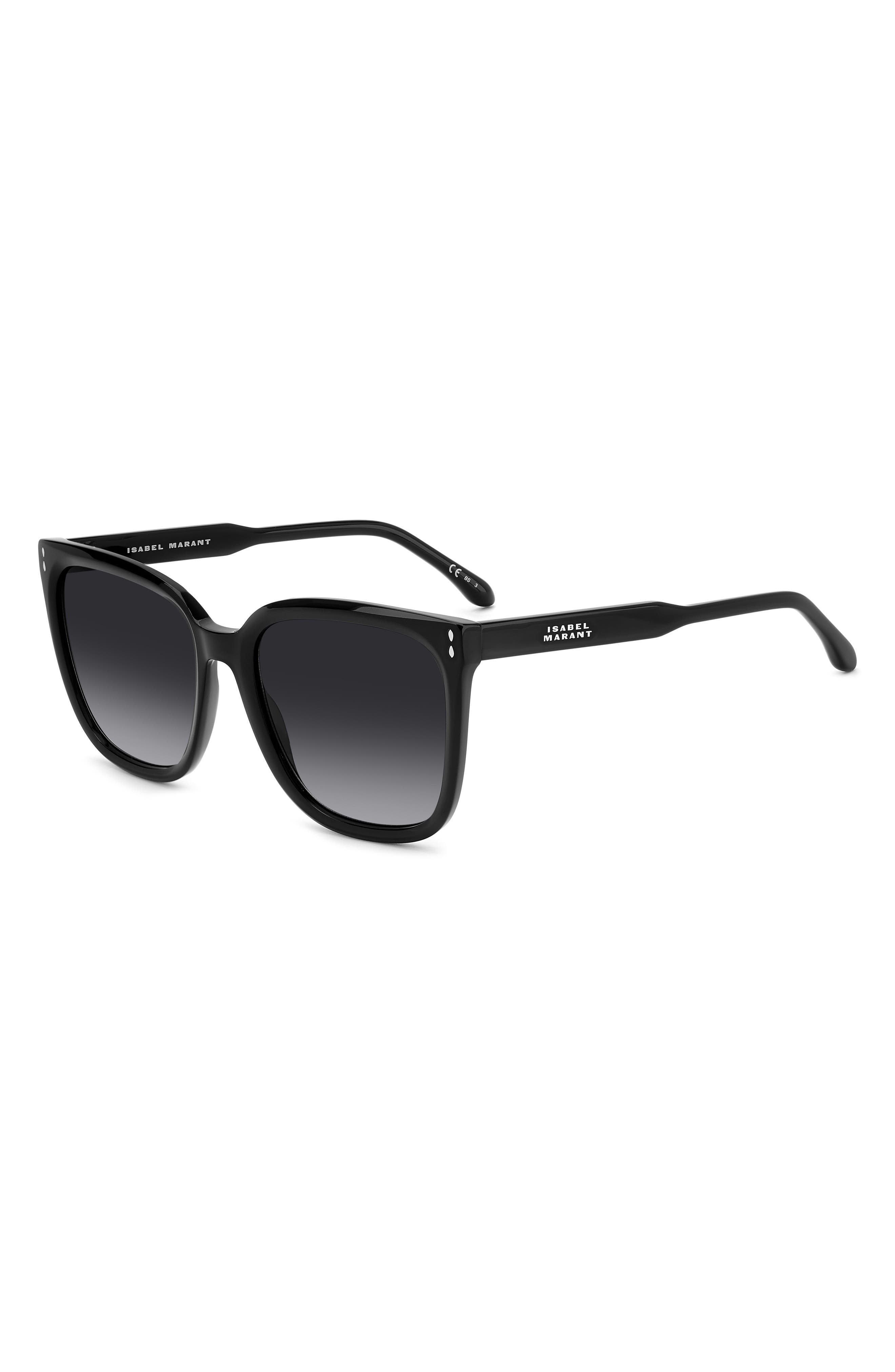 Isabel Marant In Love 57mm Gradient Square Sunglasses in Black/Grey Shaded at Nordstrom - 2