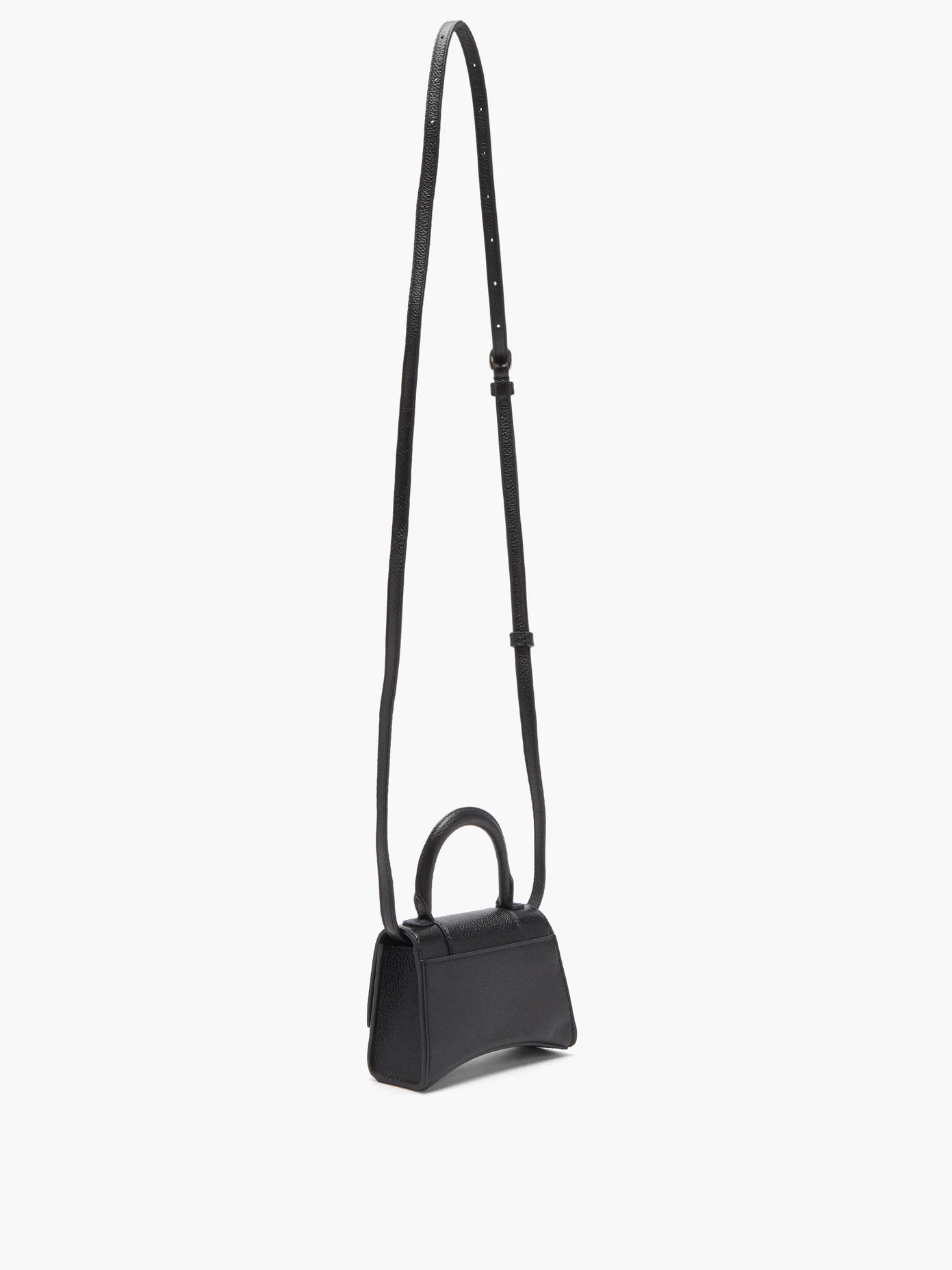 Hourglass nano grained-leather bag - 4