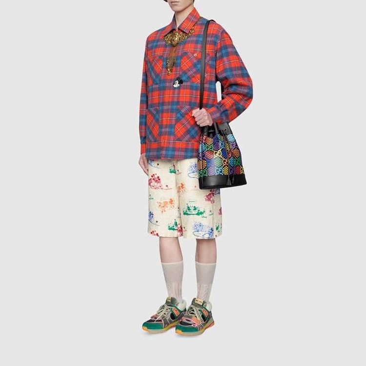 Gucci x Disney Joint Printed Linen Shorts For Men White 604046-ZADJZ-9701 - 2