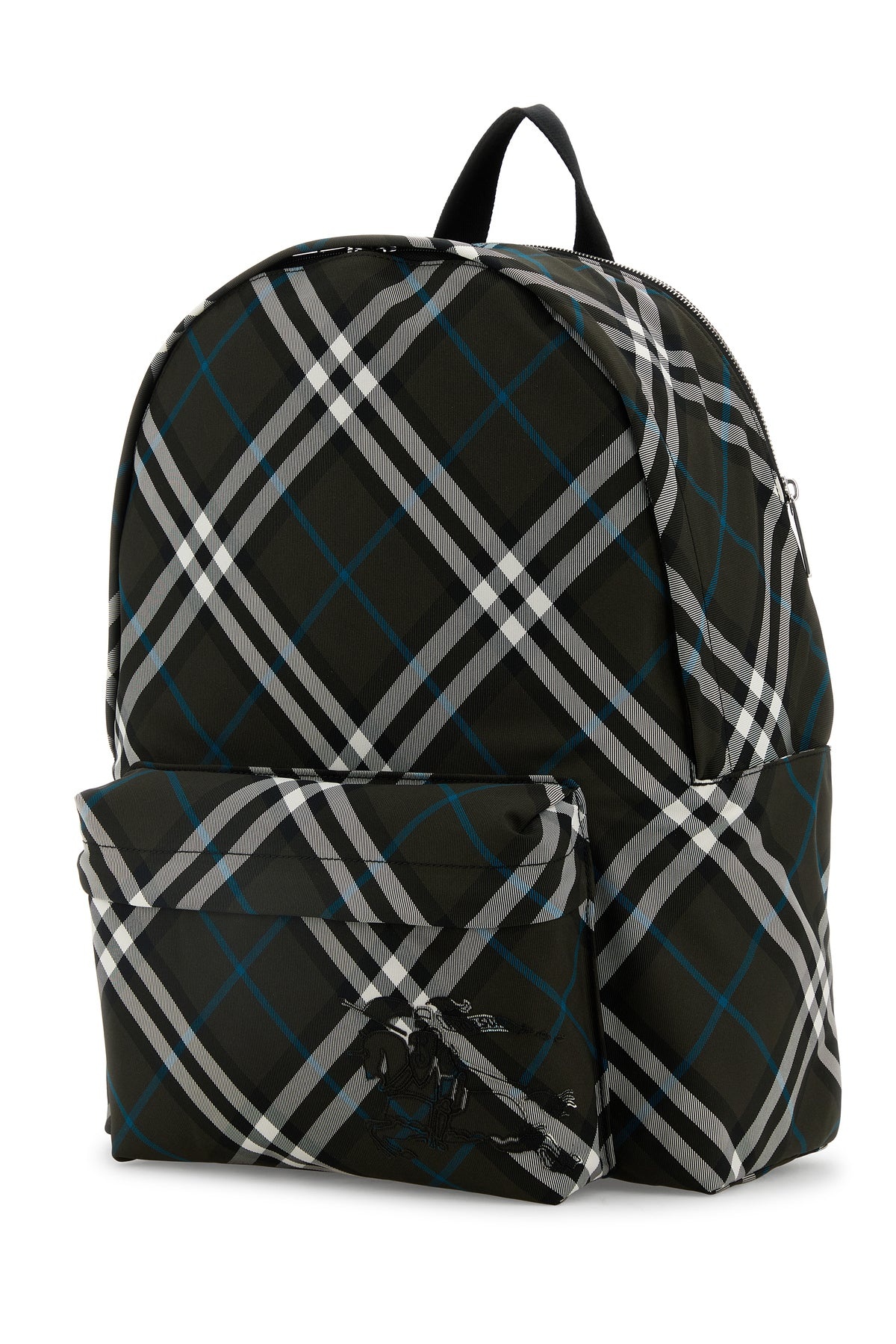 Embroidered fabric Check backpack - 2