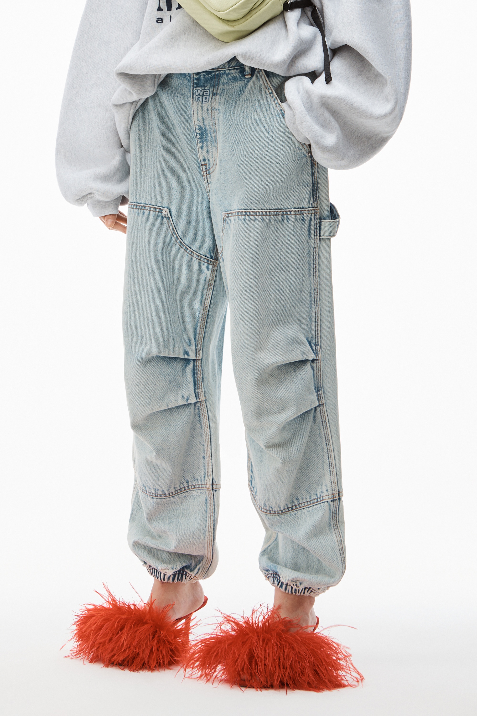 DOUBLE FRONT CARPENTER PANT IN DENIM - 3