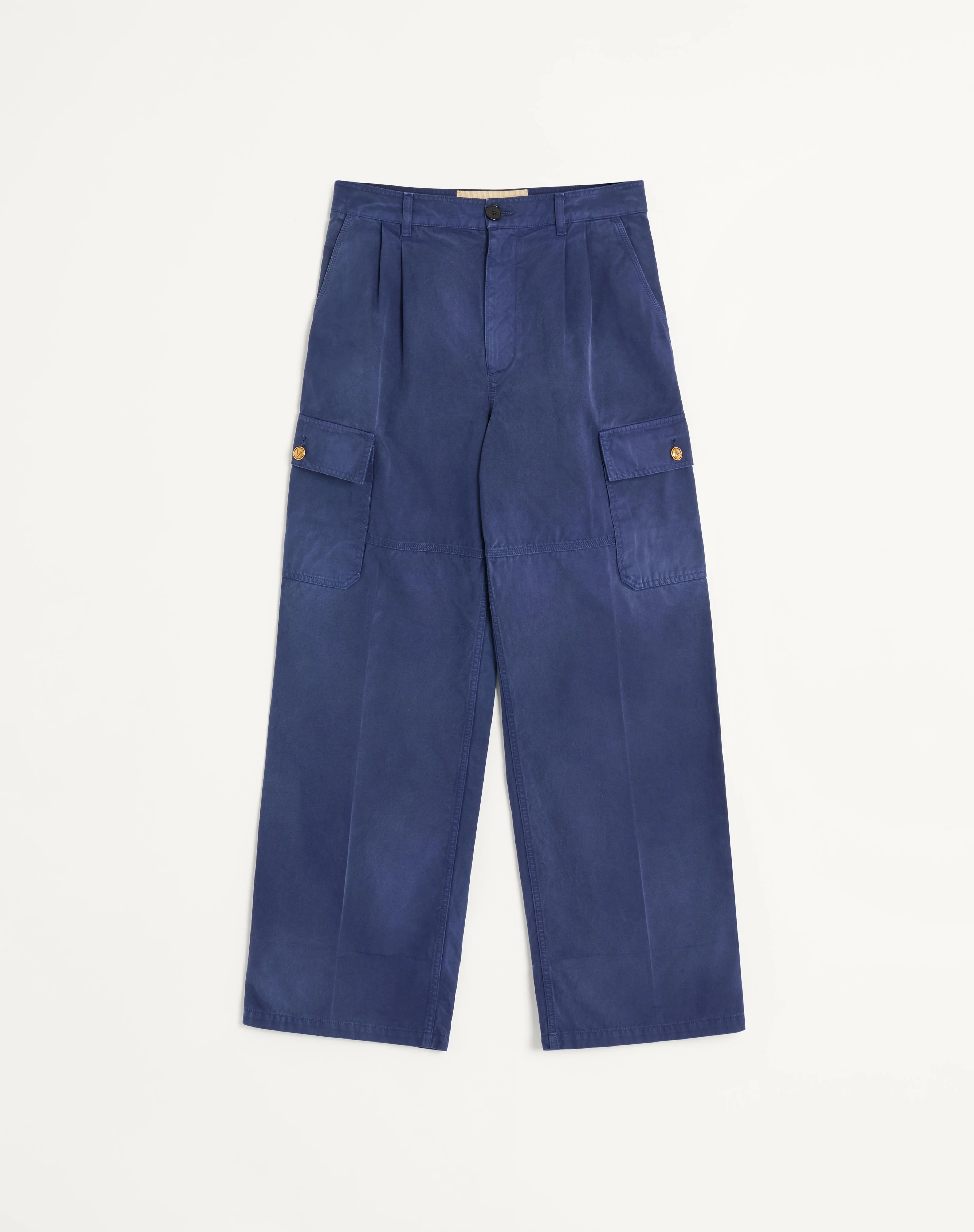 DENIM CARGO PANTS - 1