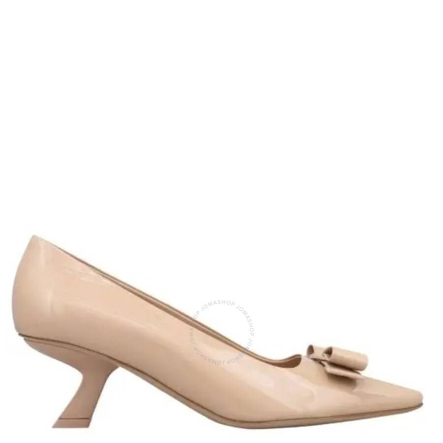 Ferragamo Anz Patent Leather Vara Bow Pumps - 1