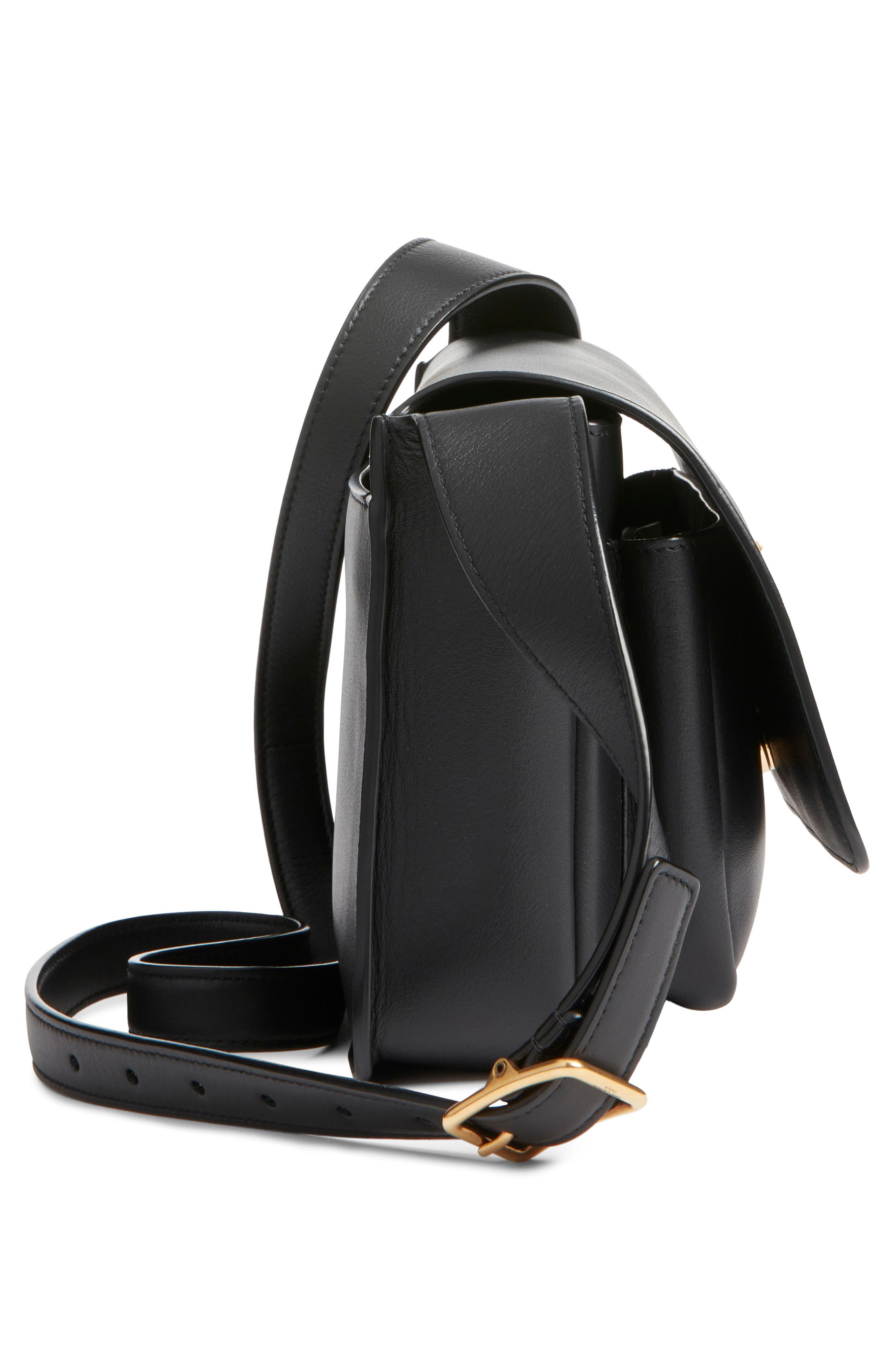 Saint Laurent Niki Leather Crossbody Bag in Noir at Nordstrom - 4