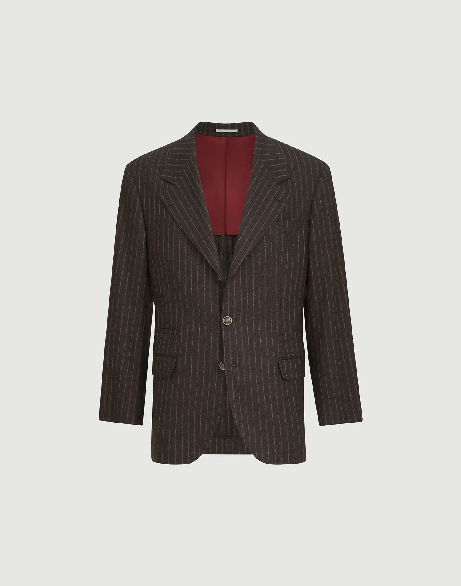 Virgin wool and cashmere chalk stripe flannel Tailor blazer - 1