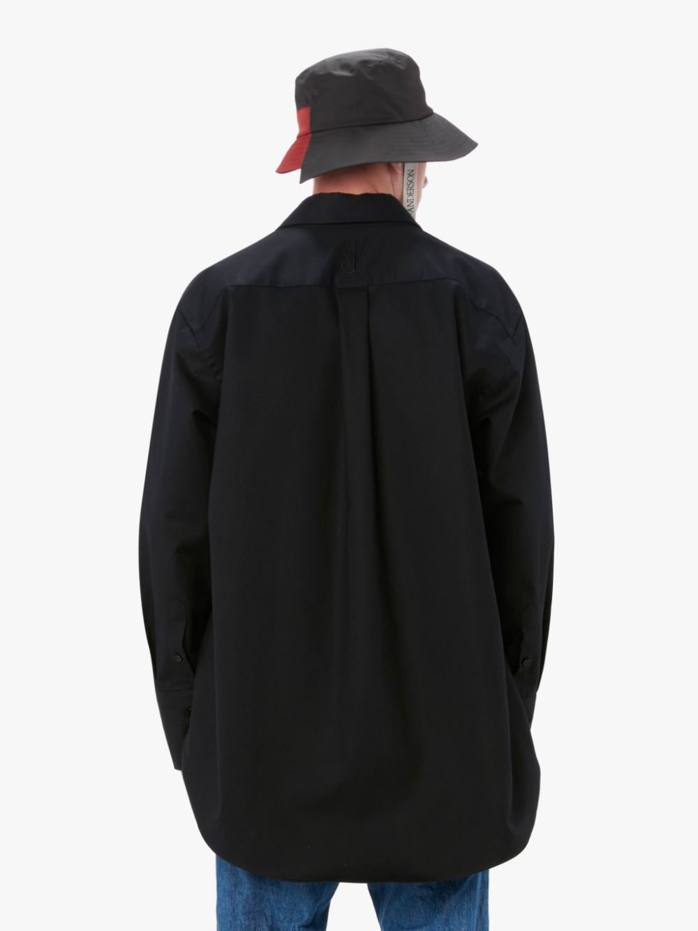 CONTRAST PATCH POCKET OVERSIZED SHIRT - 3