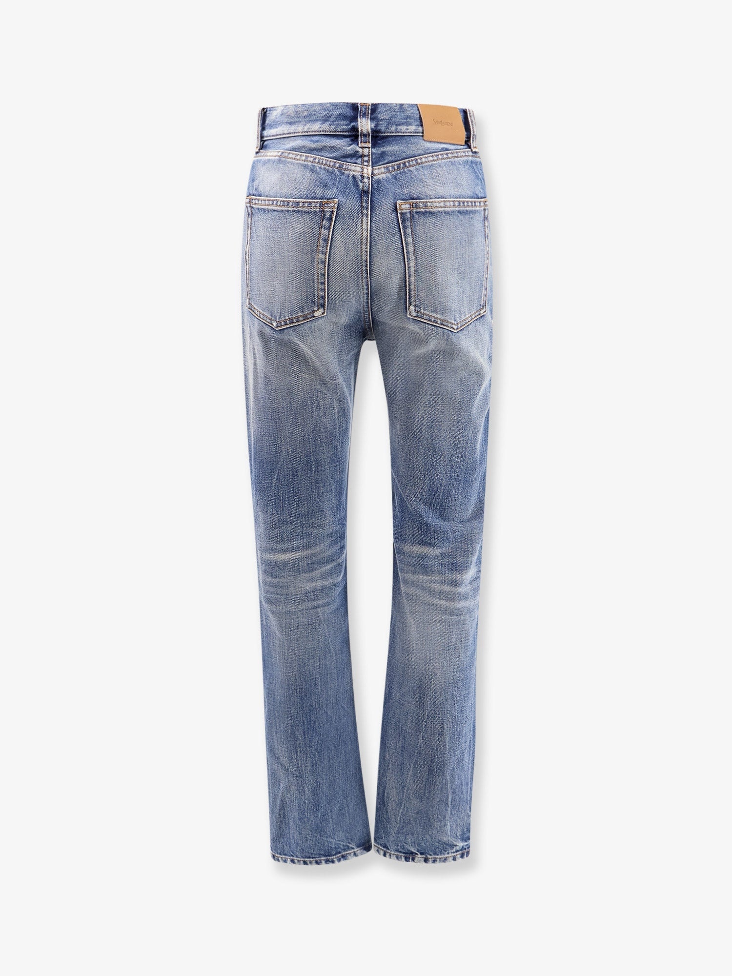 デニム・ジーパン SAINT LAURENT Woman Jeans Blue 807142Y28EA 4093 Straight Jeans SAINT LAURENT 807142 Y28EA4093 - Ancote