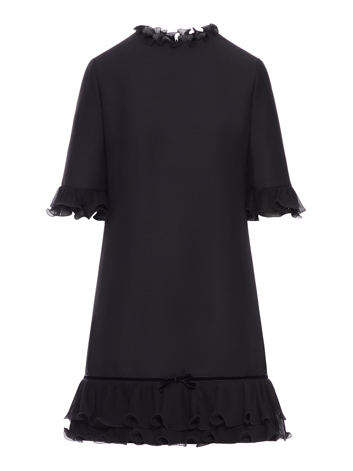 SHORT CREPE COUTURE DRESS - 1
