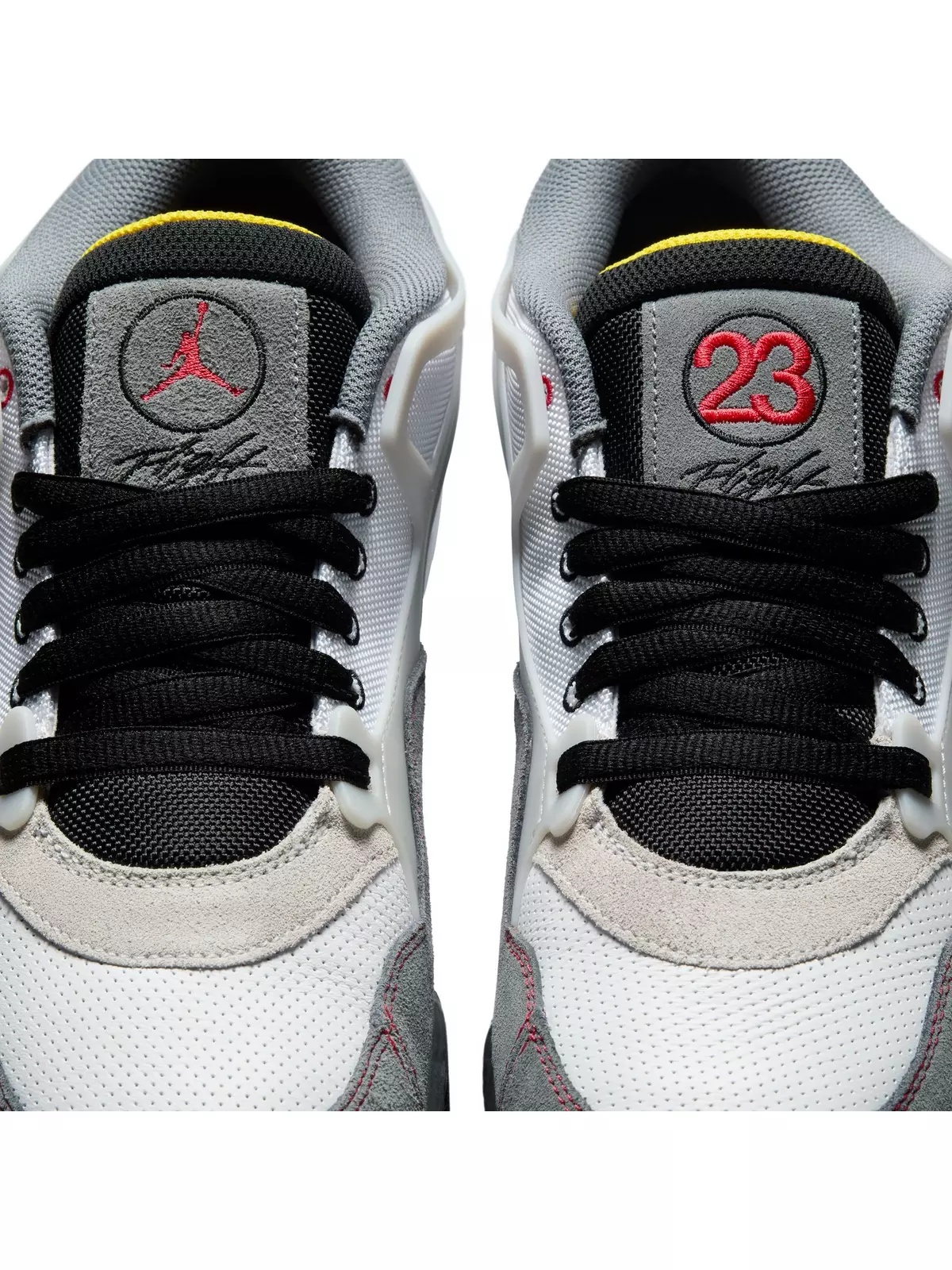 4 RM Premium "White/Fire Red/Black/Smoke Grey" Men's Shoe - 7