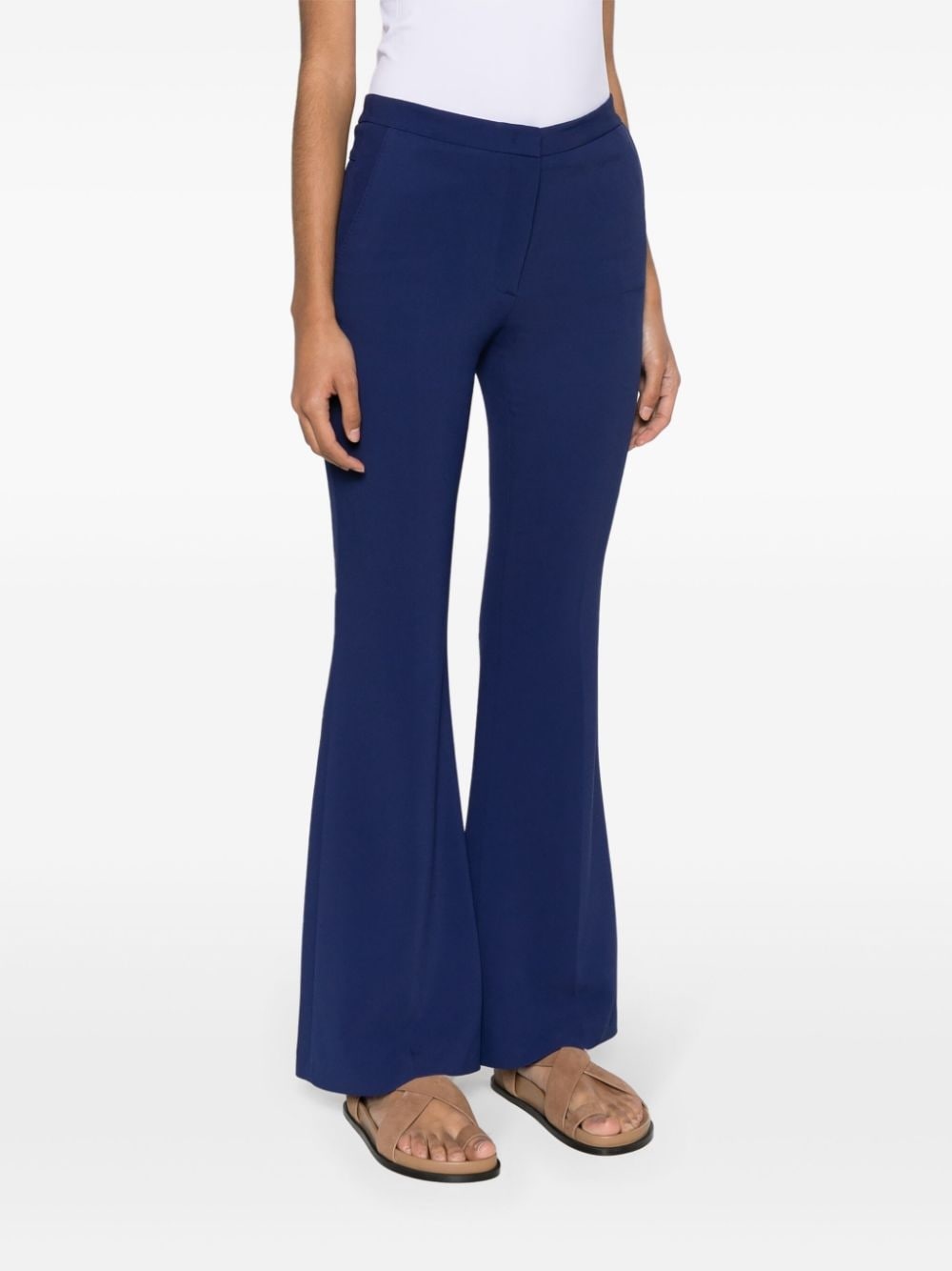 high-waist flared trousers - 3