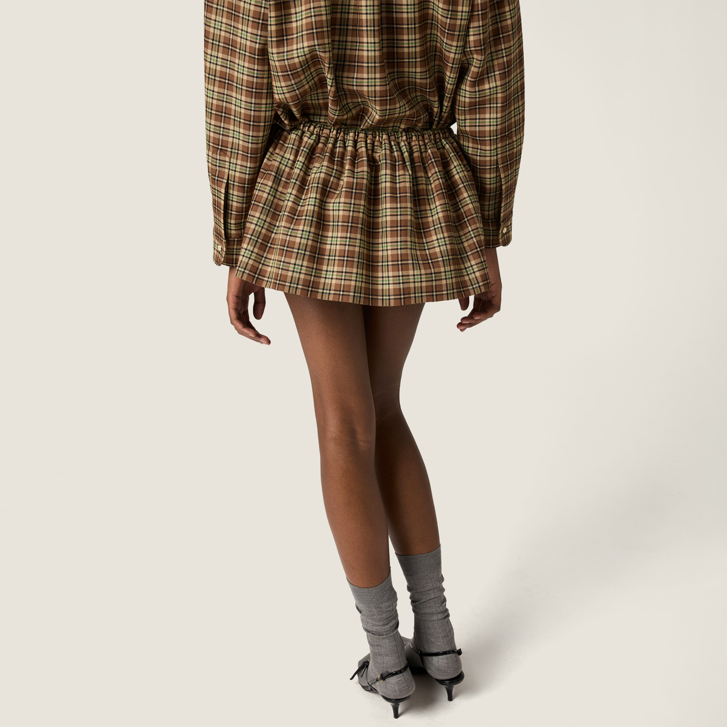 Plaid miniskirt - 3