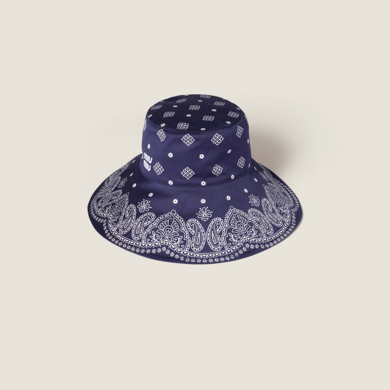 Printed cotton hat 1