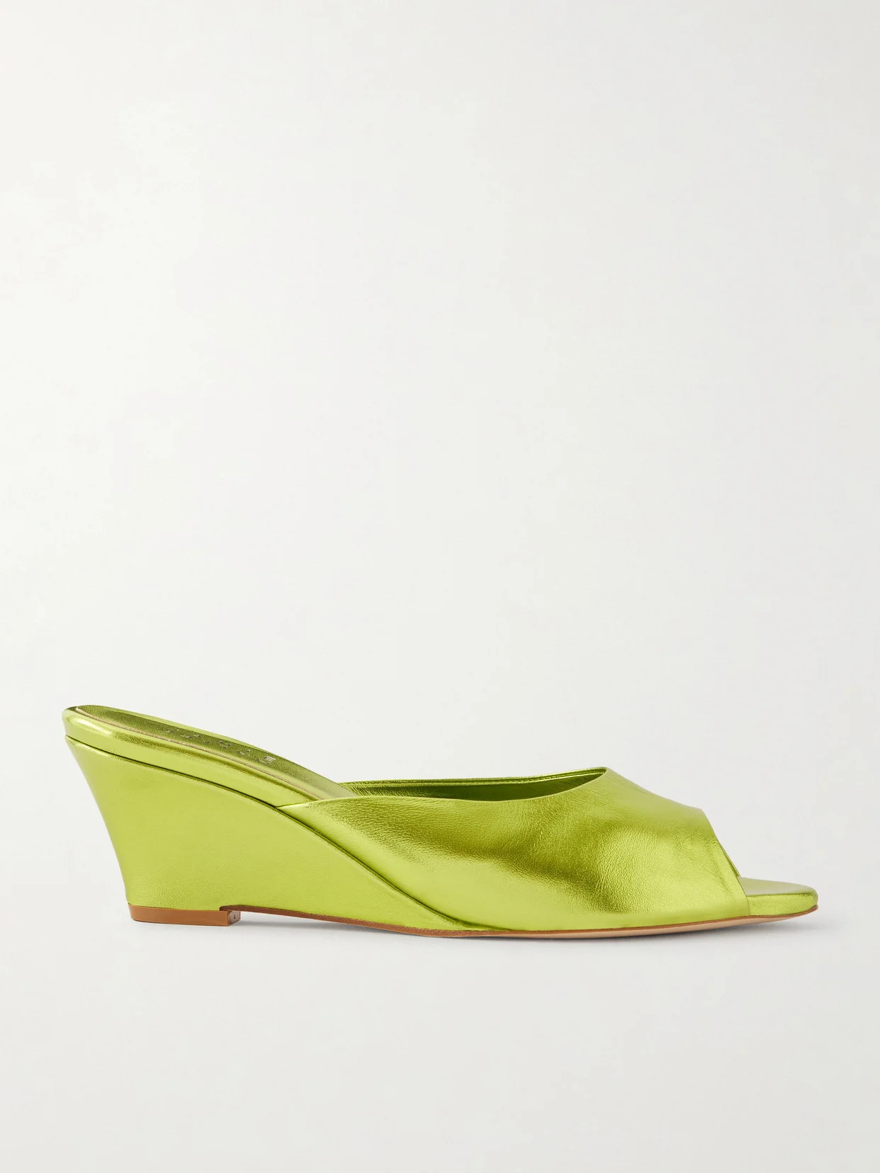 The Kit Metallic Leather Mules - 1