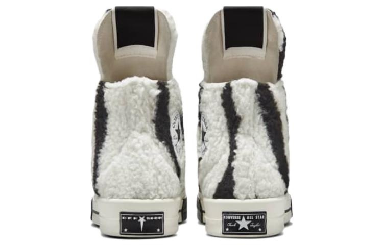 Converse Rick Owens x DRKSHDW TURBODRK Chuck 70 High 'Zebra' A03943C - 5