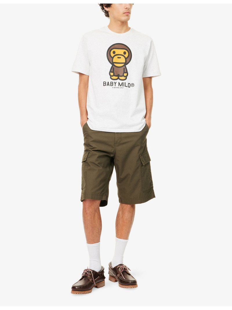 A BATHING APE® Baby Milo Graphic-print Cotton T-Shirt outlook