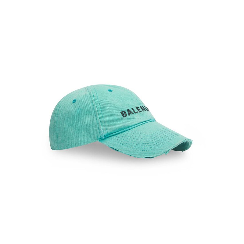 BALENCIAGA Men's Logo Front Cap in Green outlook