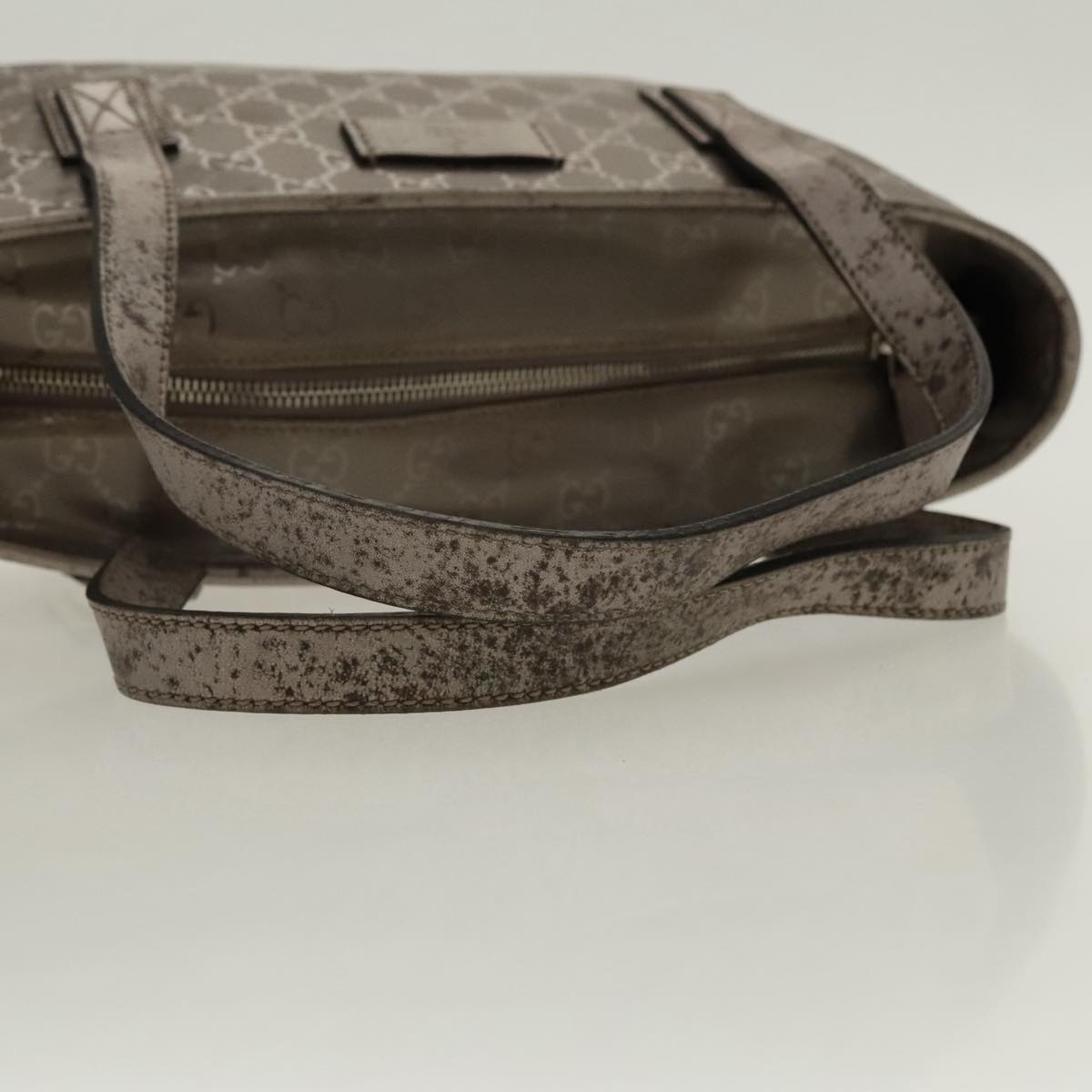 GUCCI GG Implementation Tote Bag Silver Metallic - 7