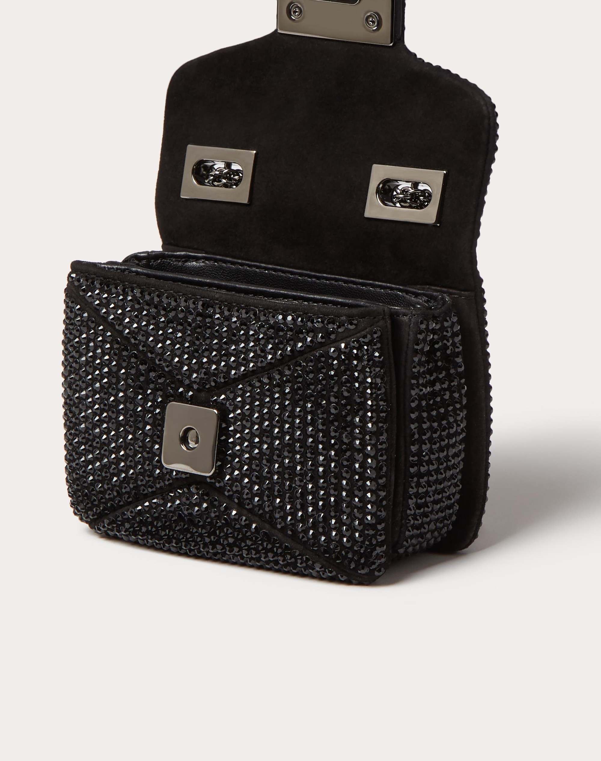 ONE STUD MICRO BAG WITH CHAIN AND RHINESTONE EMBROIDERY - 6