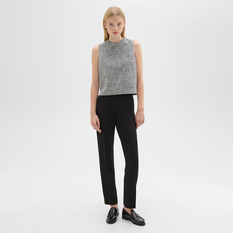 Theory Shell Top in Canvas Tweed outlook