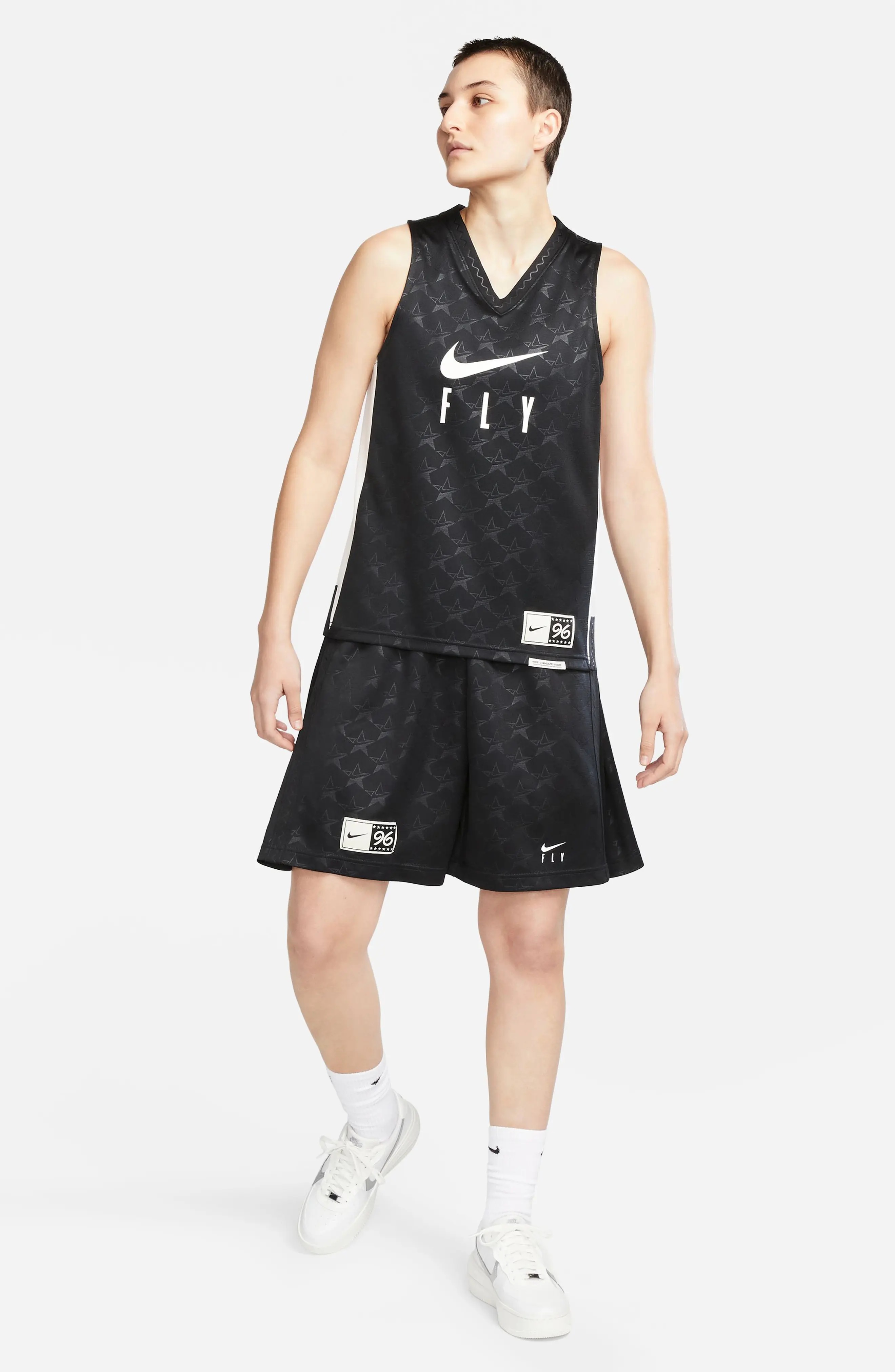 Standard Issue Jersey Tank in Black/Sail/Sail - 7