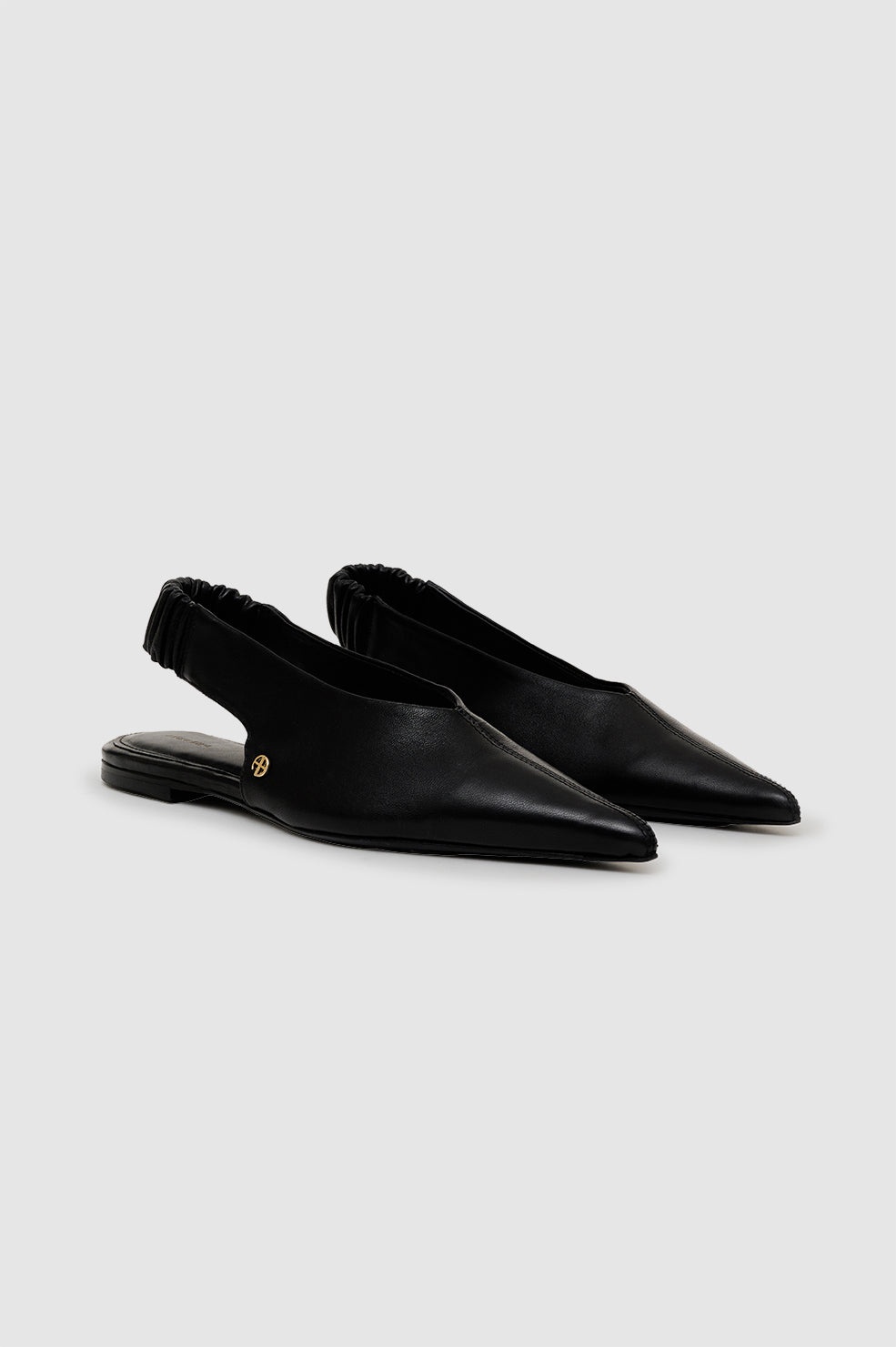 Hilda Slingback Flats - Black - 4