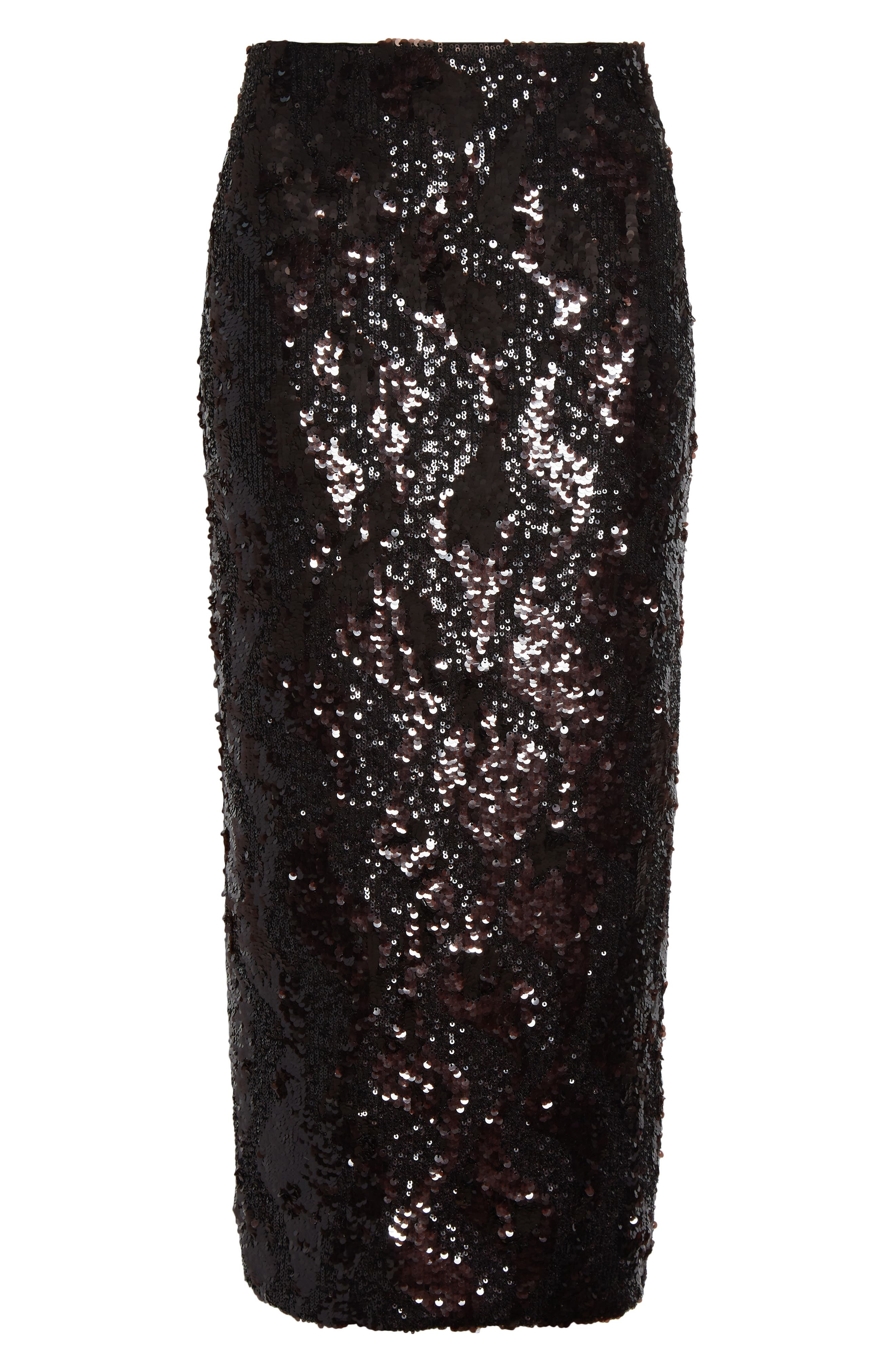 Veronica Beard Koa Sequin Skirt in Dark Currant at Nordstrom - 5
