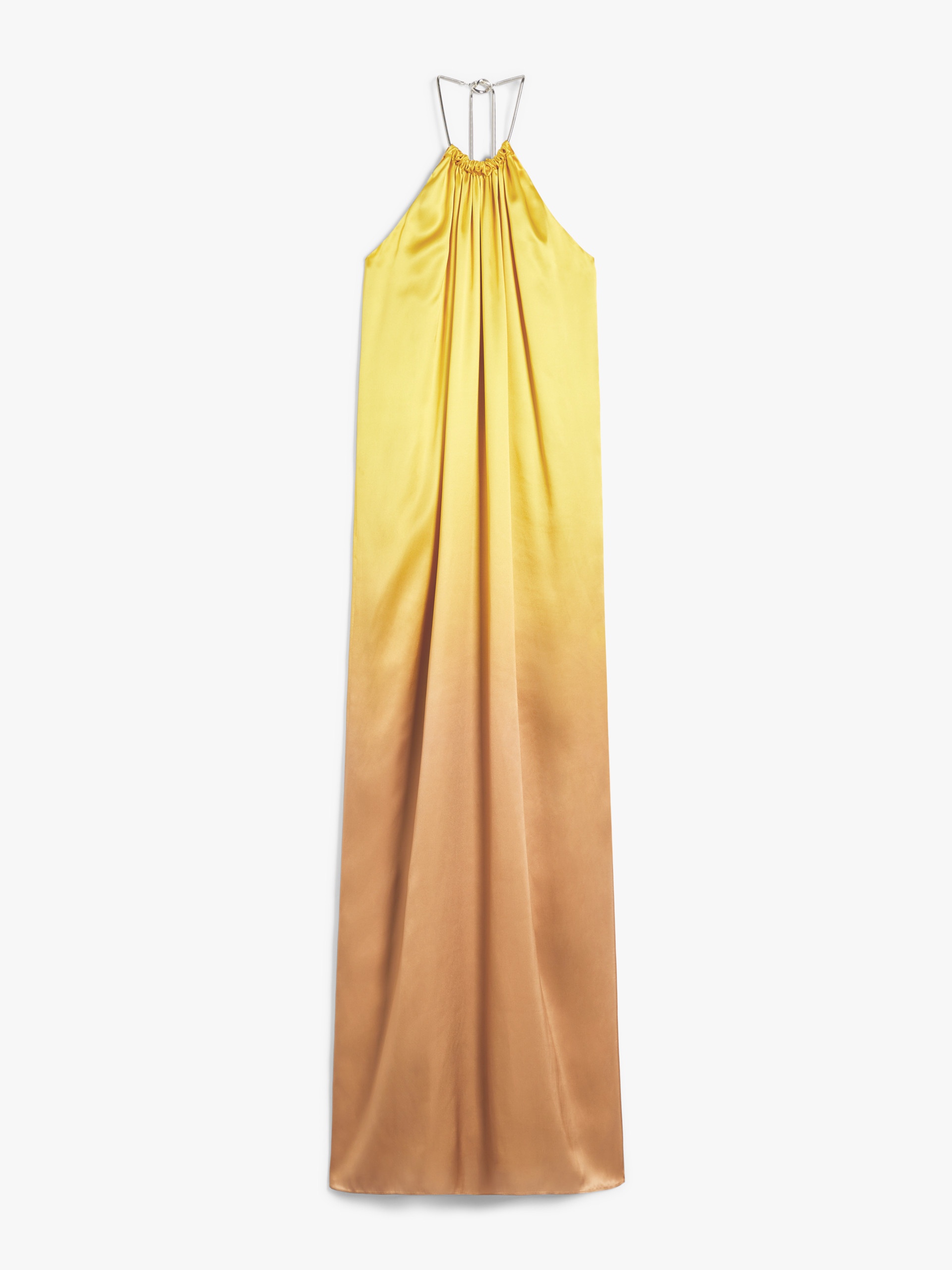 DERUTA Gradient silk satin dress - 1