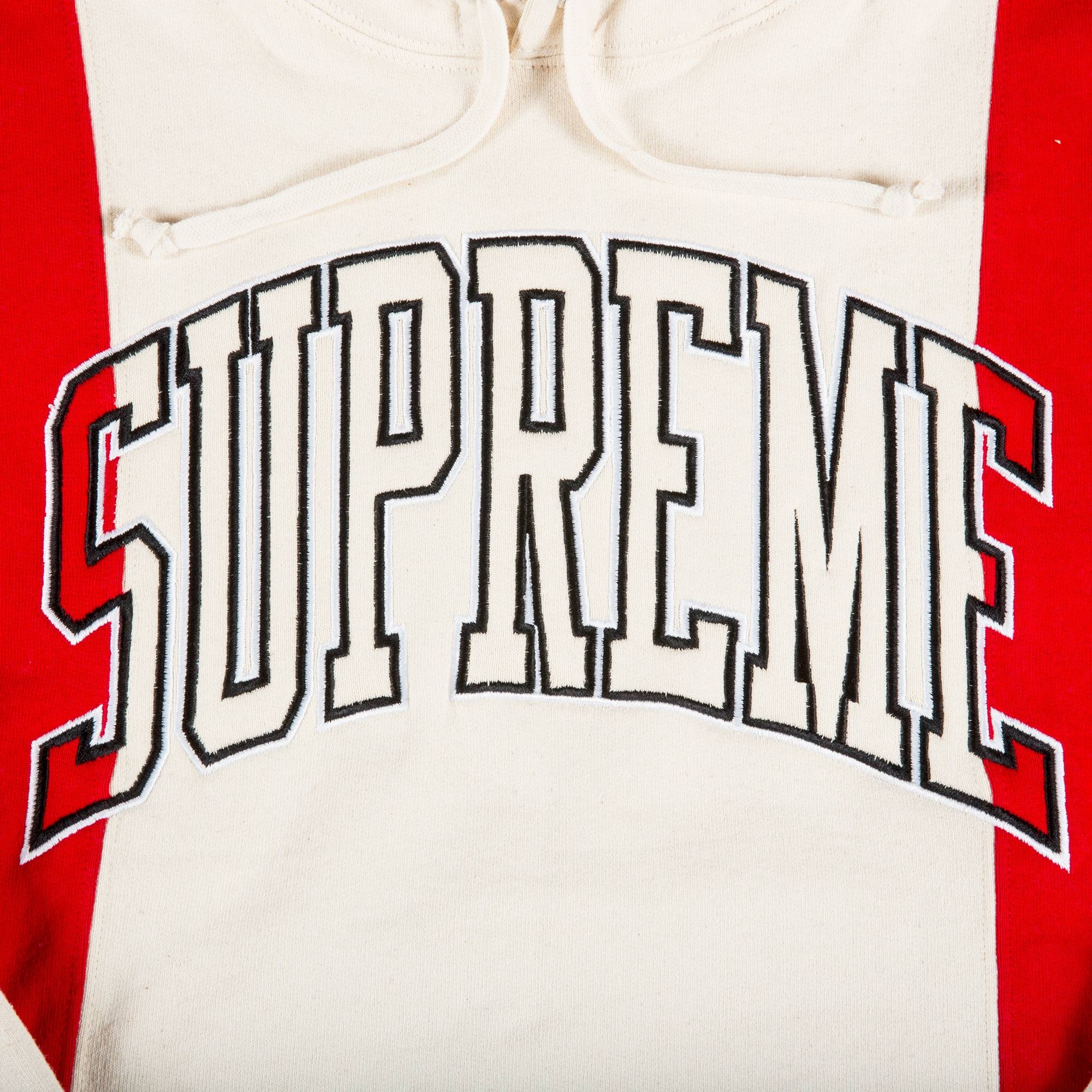 Supreme Paneled Arc Hooded Sweatshirt 'Natural' - 2