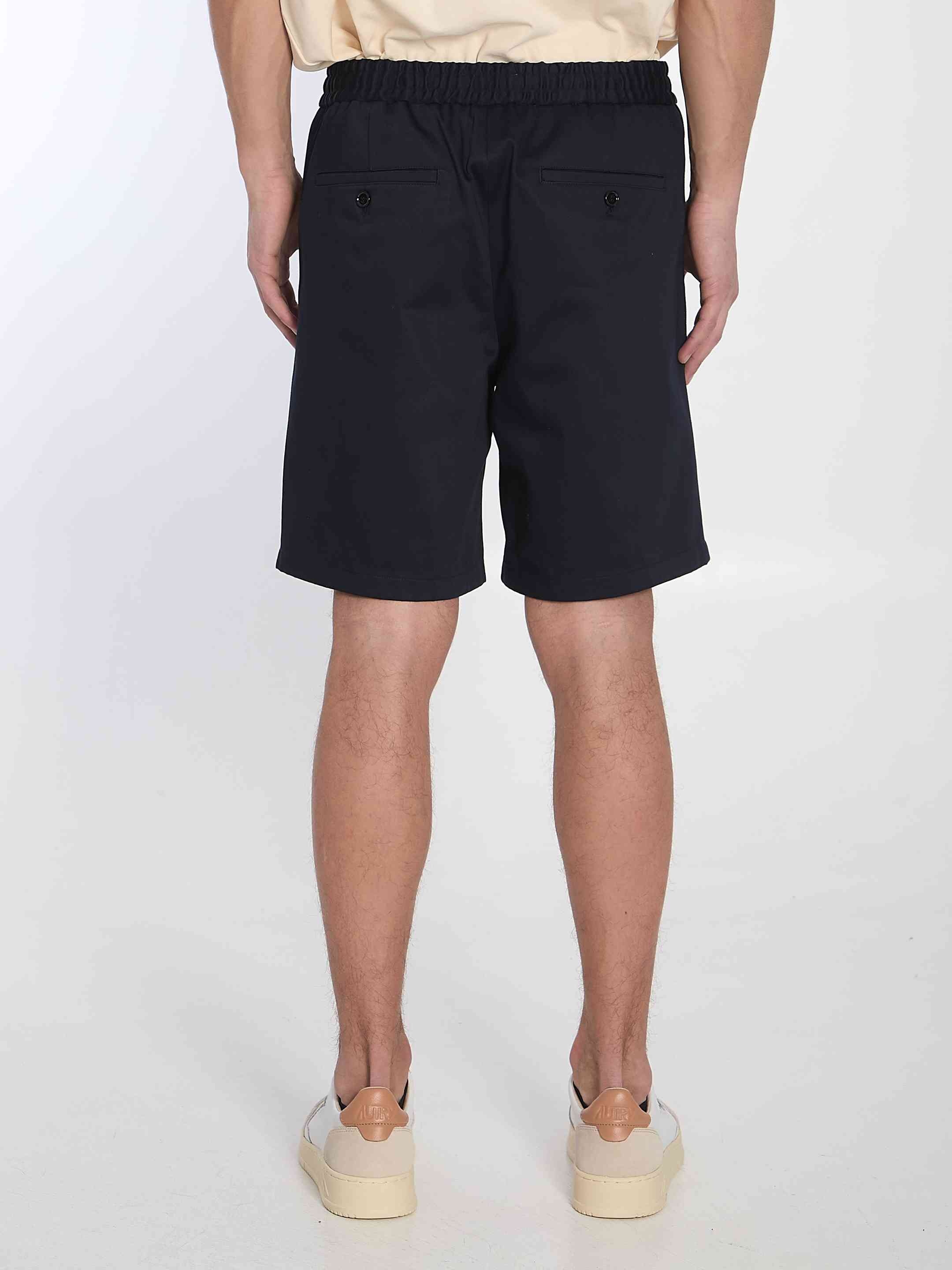 Ami Paris Men Cotton Bermuda Shorts - 4