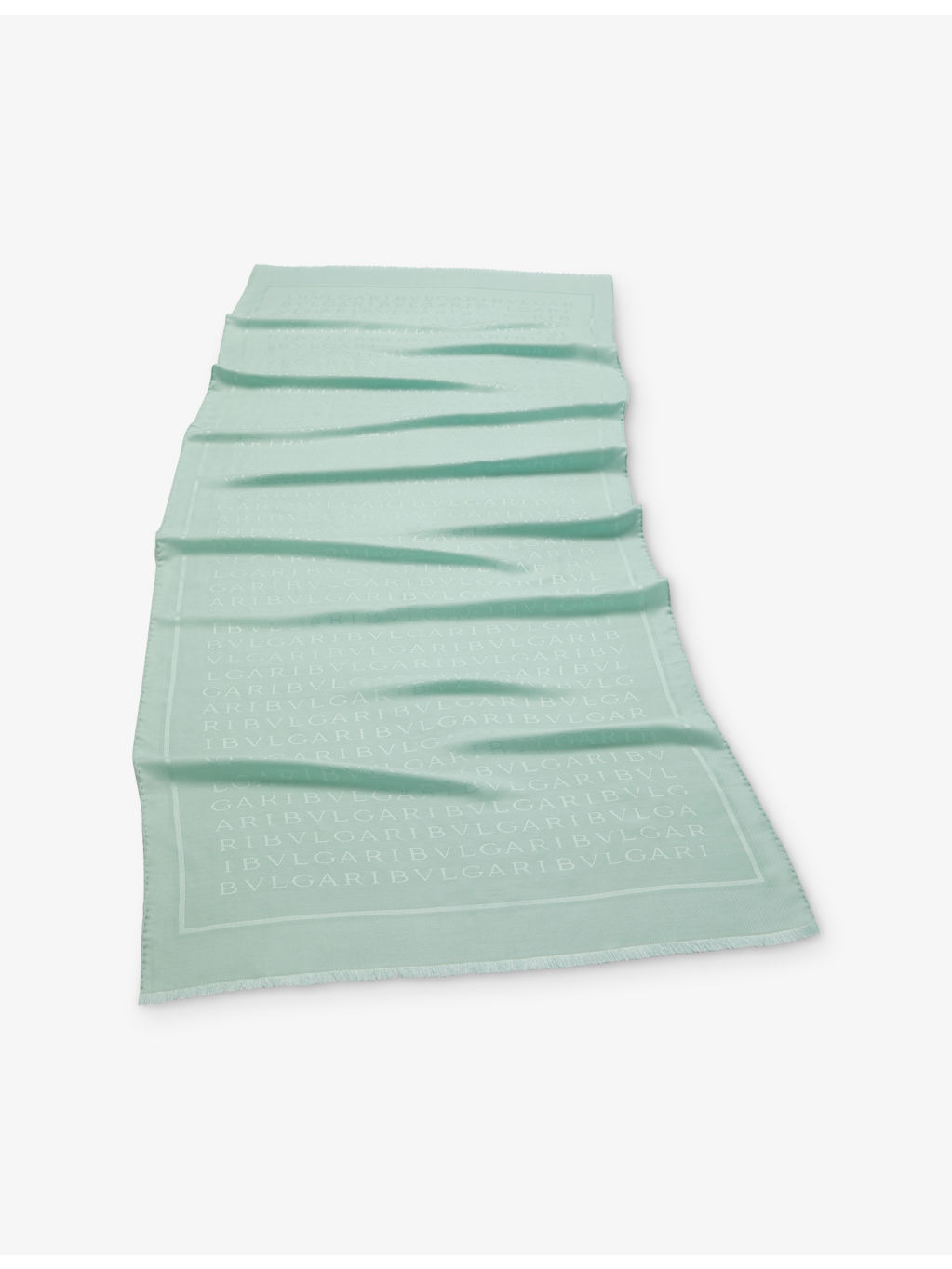 Lettere Maxi Silk and Wool-Blend Stole 1
