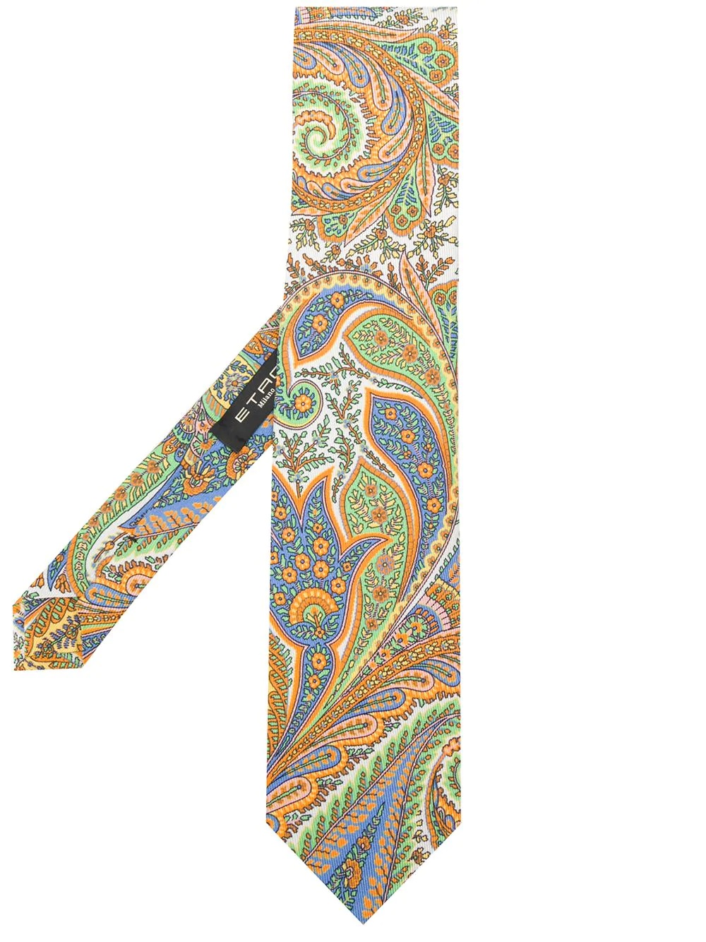 paisley-print silk tie - 1