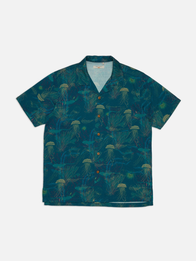 Arvid Hawaii Shirt Deep Sea - 1