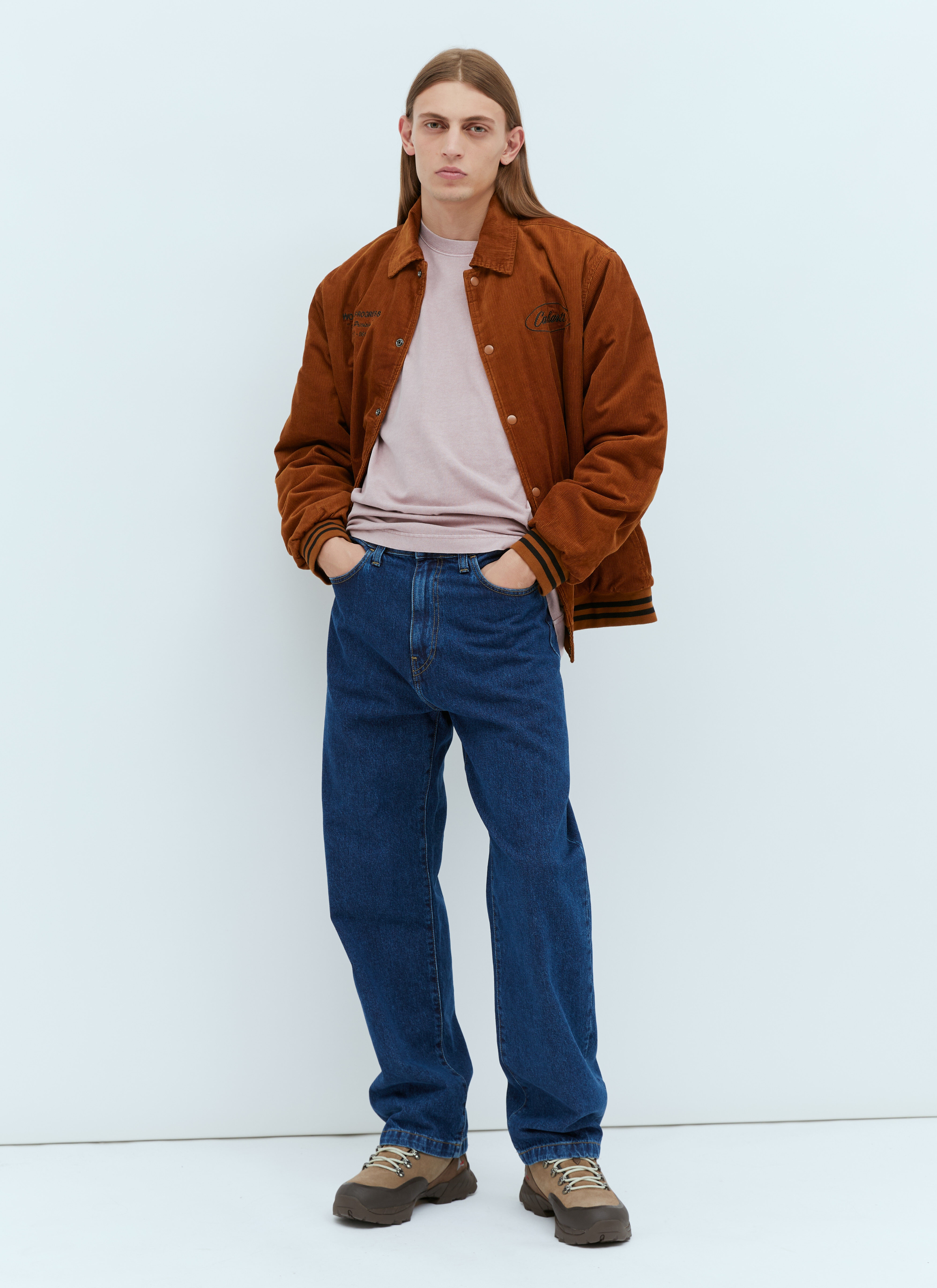 [CARHARTT]★RUGGED LETTERMAN JACKET Carhartt WIP - Rugged Letterman Dark Navy/Wax - College