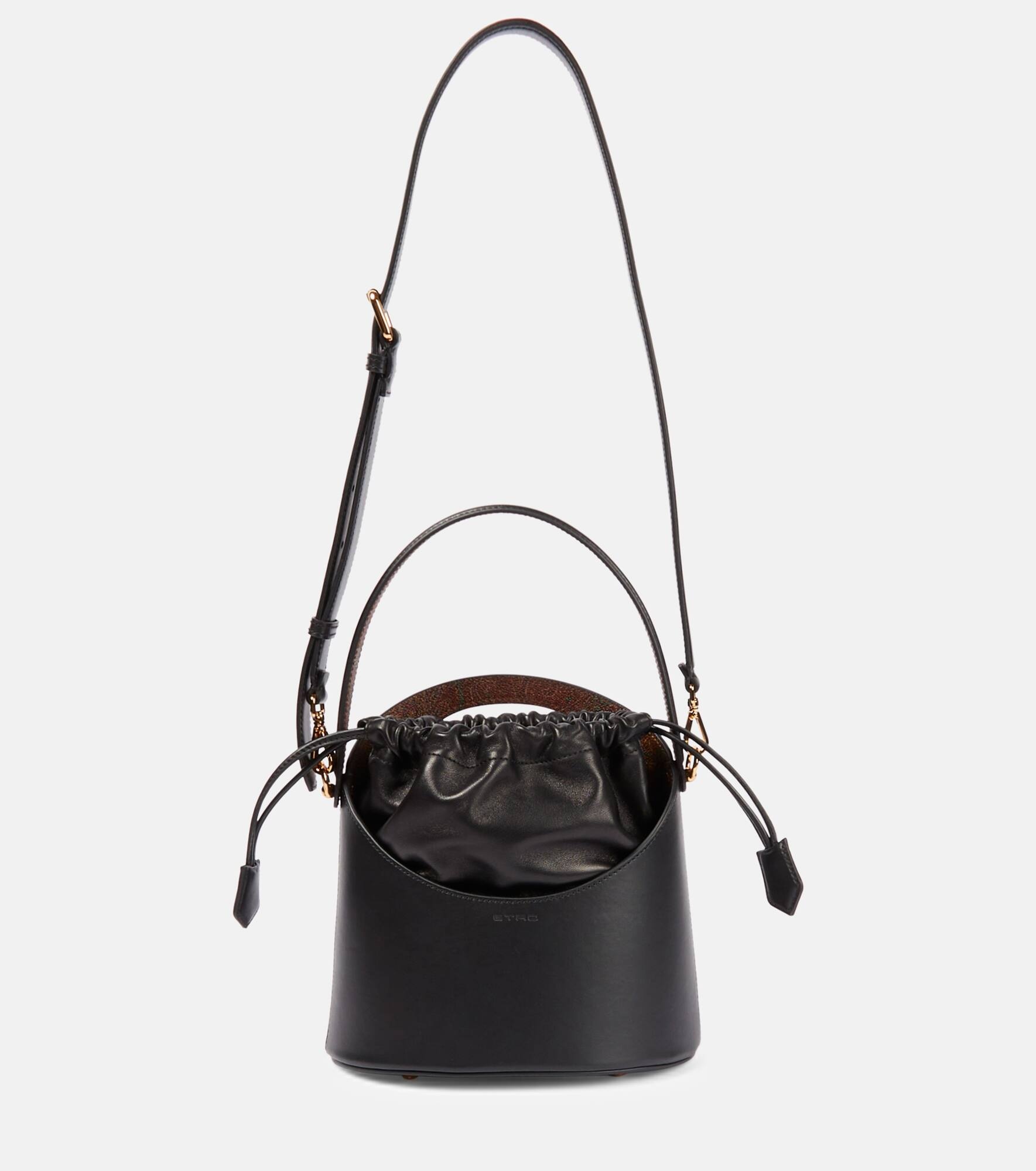 Saturno leather bucket bag - 1