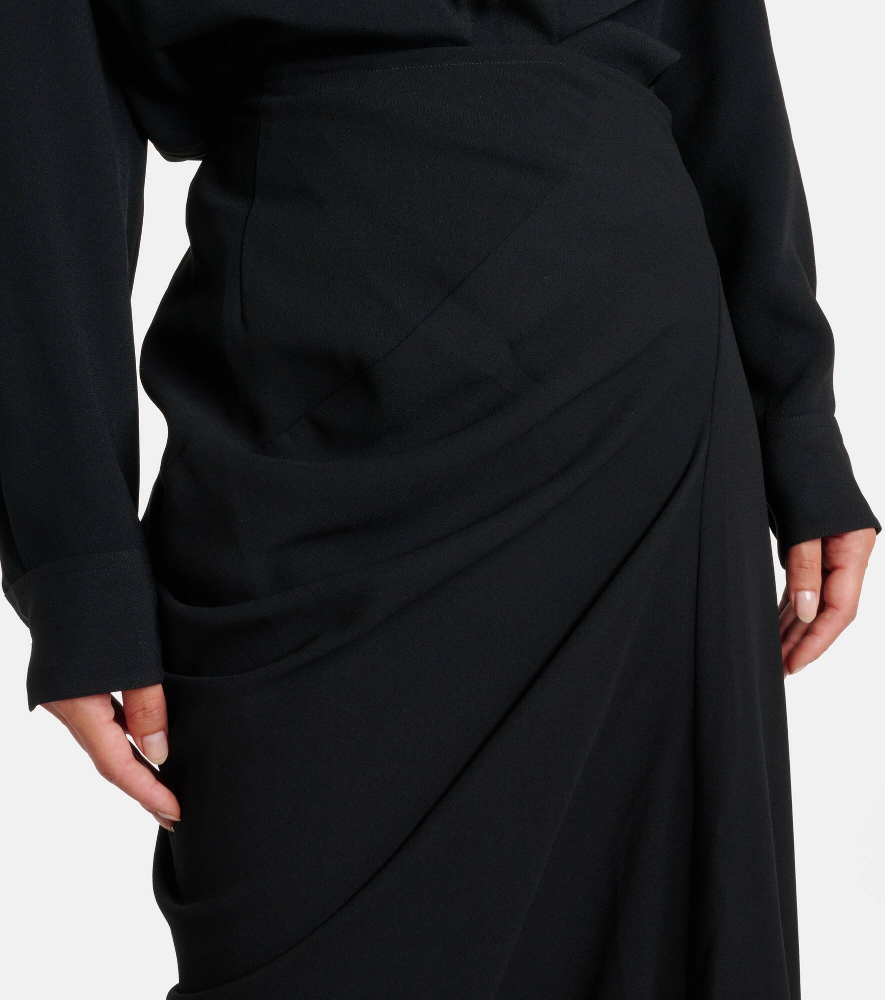 Draped maxi skirt - 4