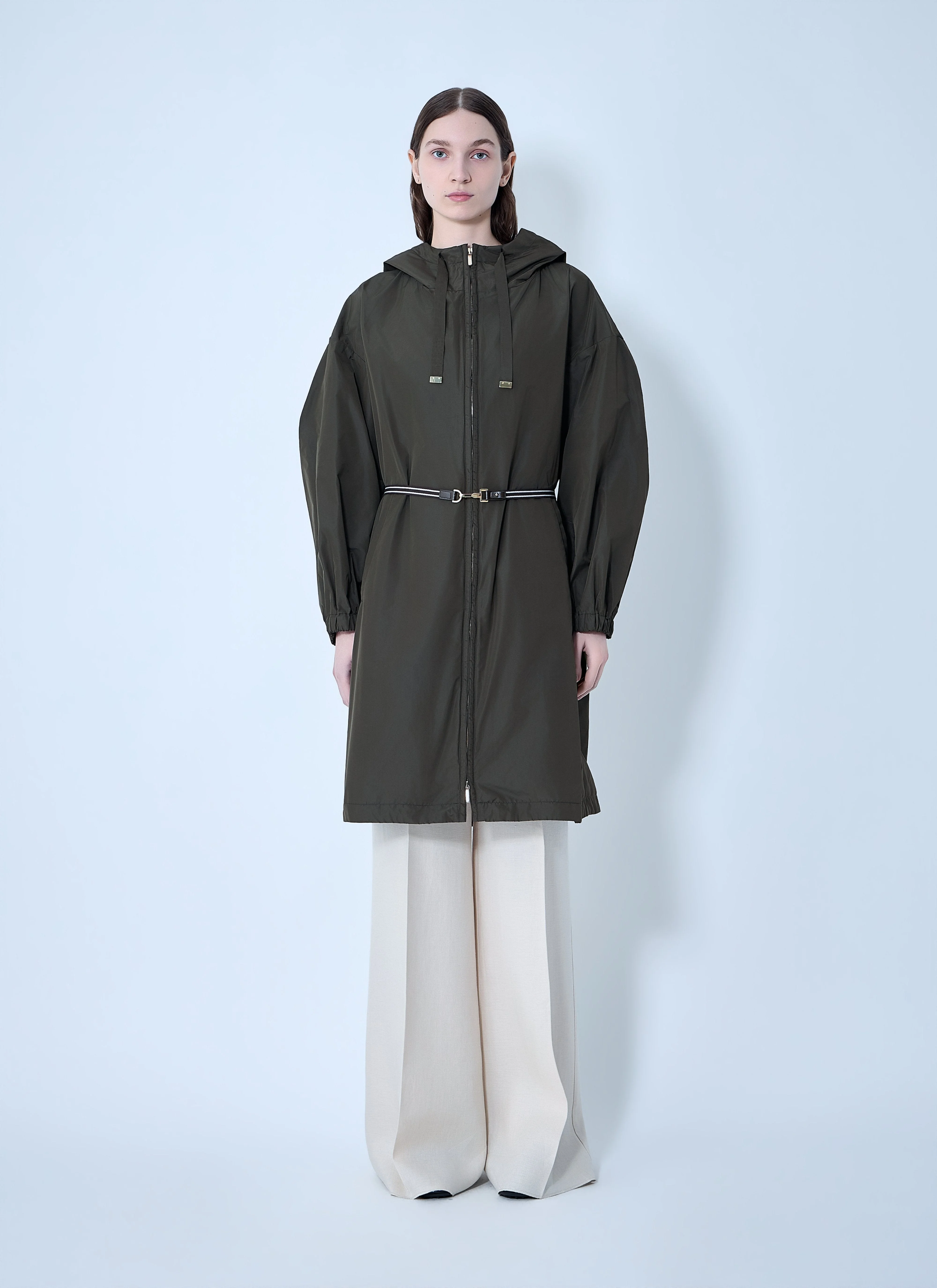 Max Mara Women Belted Hooded Coat - 1