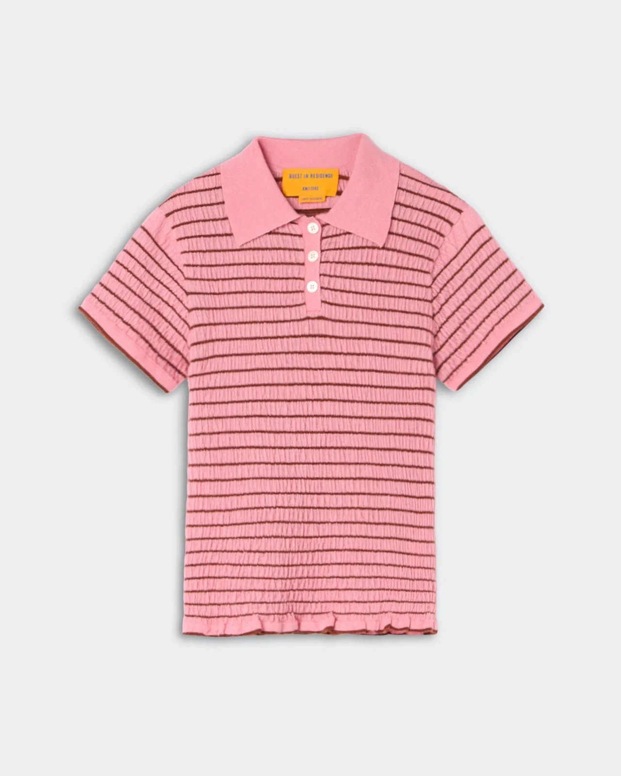 Smocked Shrunken Polo - 1