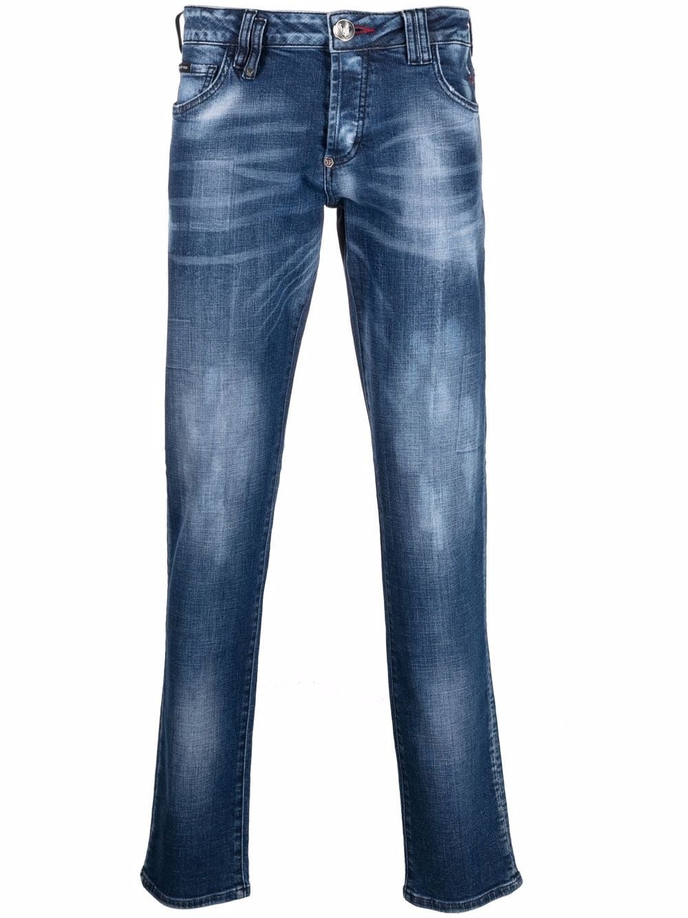 Straight-Cut stonewashed jeans - 1