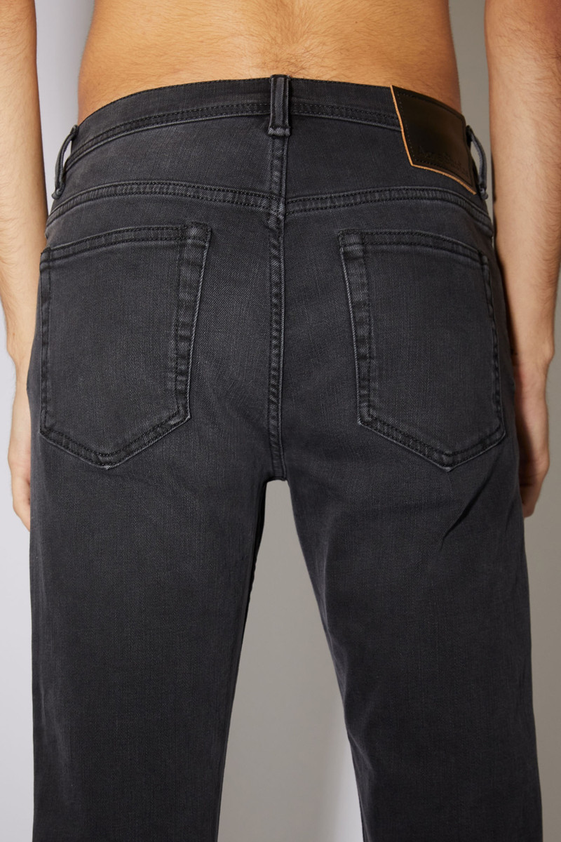 Slim tapered jeans - Used black 7