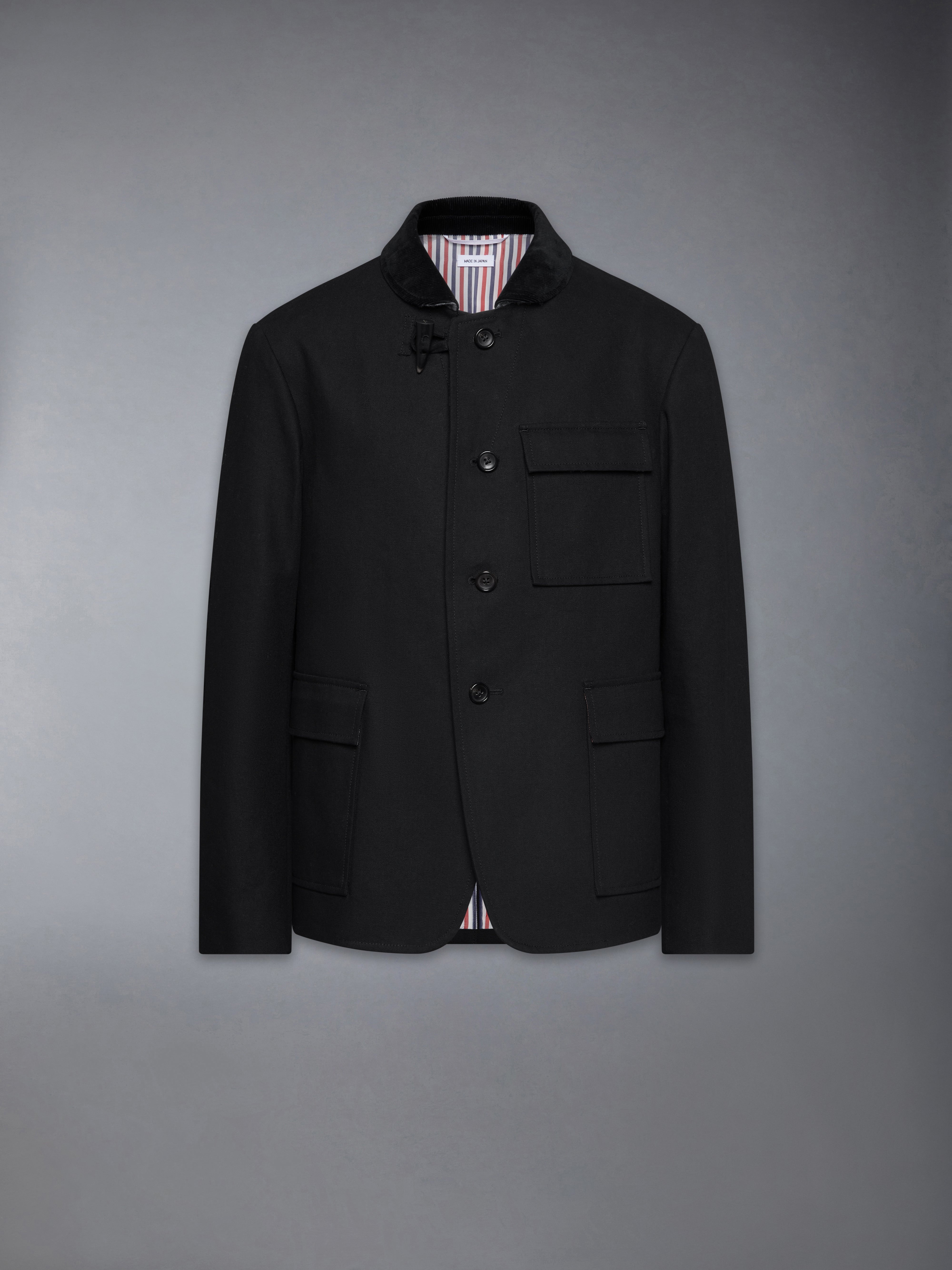 COTTON CANVAS FISHERMAN SHAWL SPORTCOAT - 1