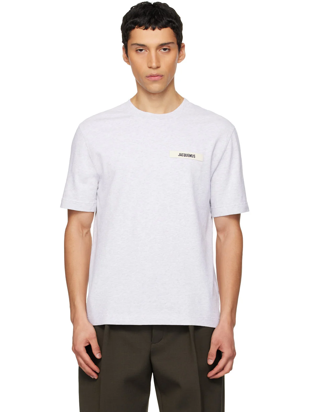 Gray 'The Gros Grain' T-shirt - 1