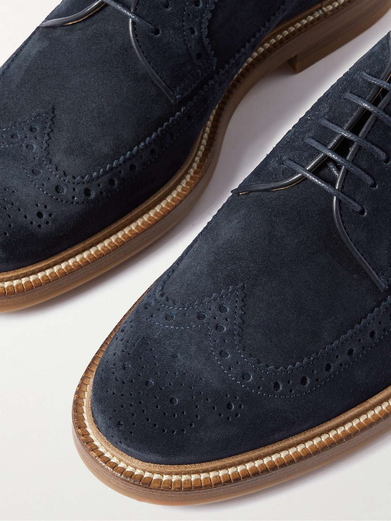 Duilio Imperiale Suede Derby Shoes 6