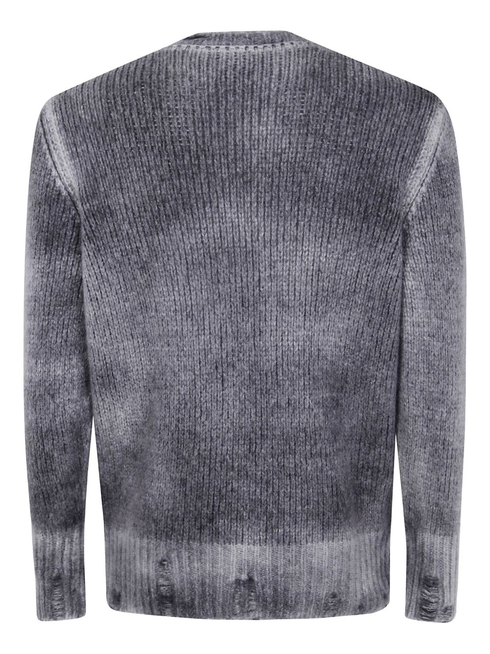 ribbed distressed cashmere sweater - 2