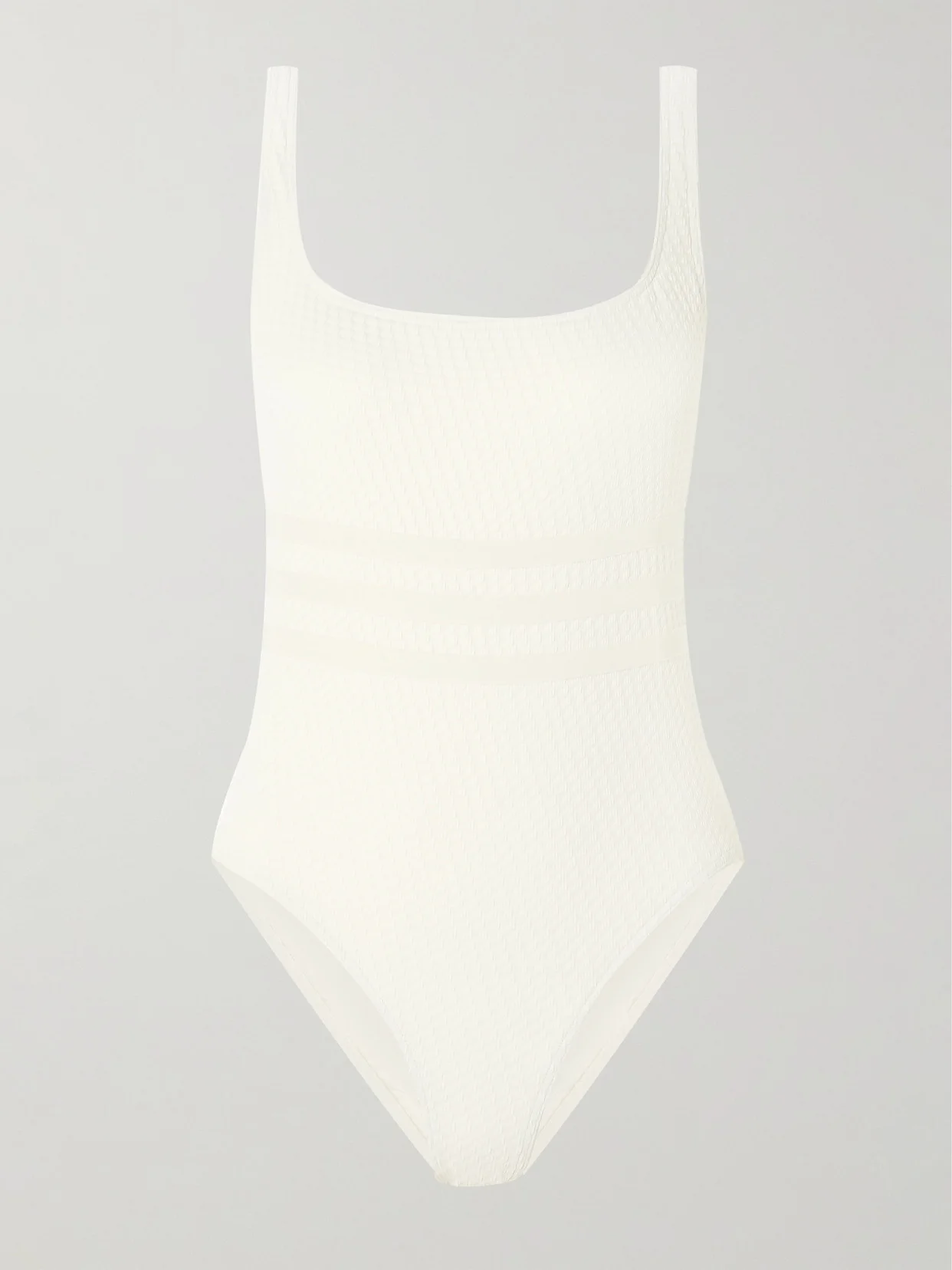 The Vogue Glory Grosgrain-trimmed Jacquard Swimsuit - 1