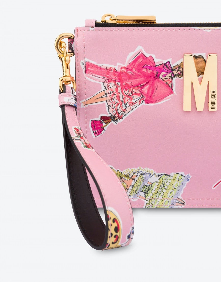 FASHION SKETCHES CALFSKIN SMALL CLUTCH - 4