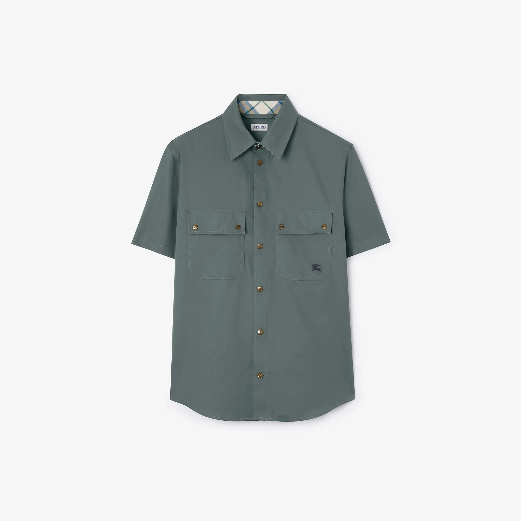 Relaxed Fit Tropical Gabardine Shirt - 1