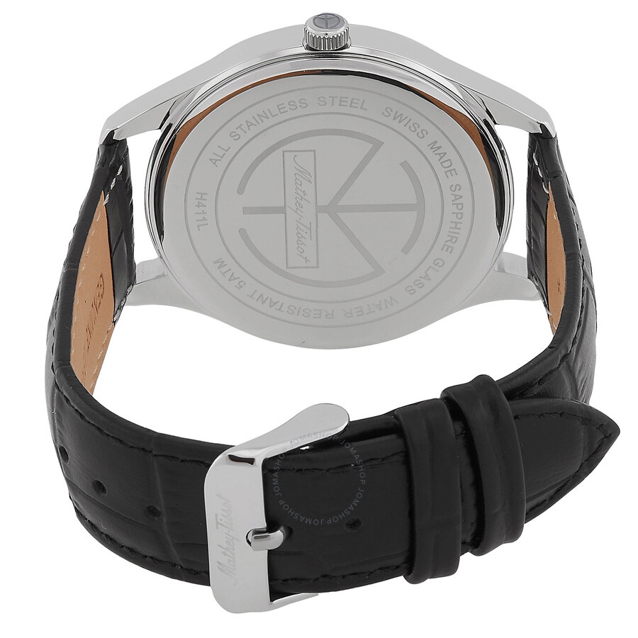 Mathey-Tissot - Mathey-Tissot Urban Moon Quartz Moon Phase Black Arabic Dial Men's Watch H411ALAN - 3